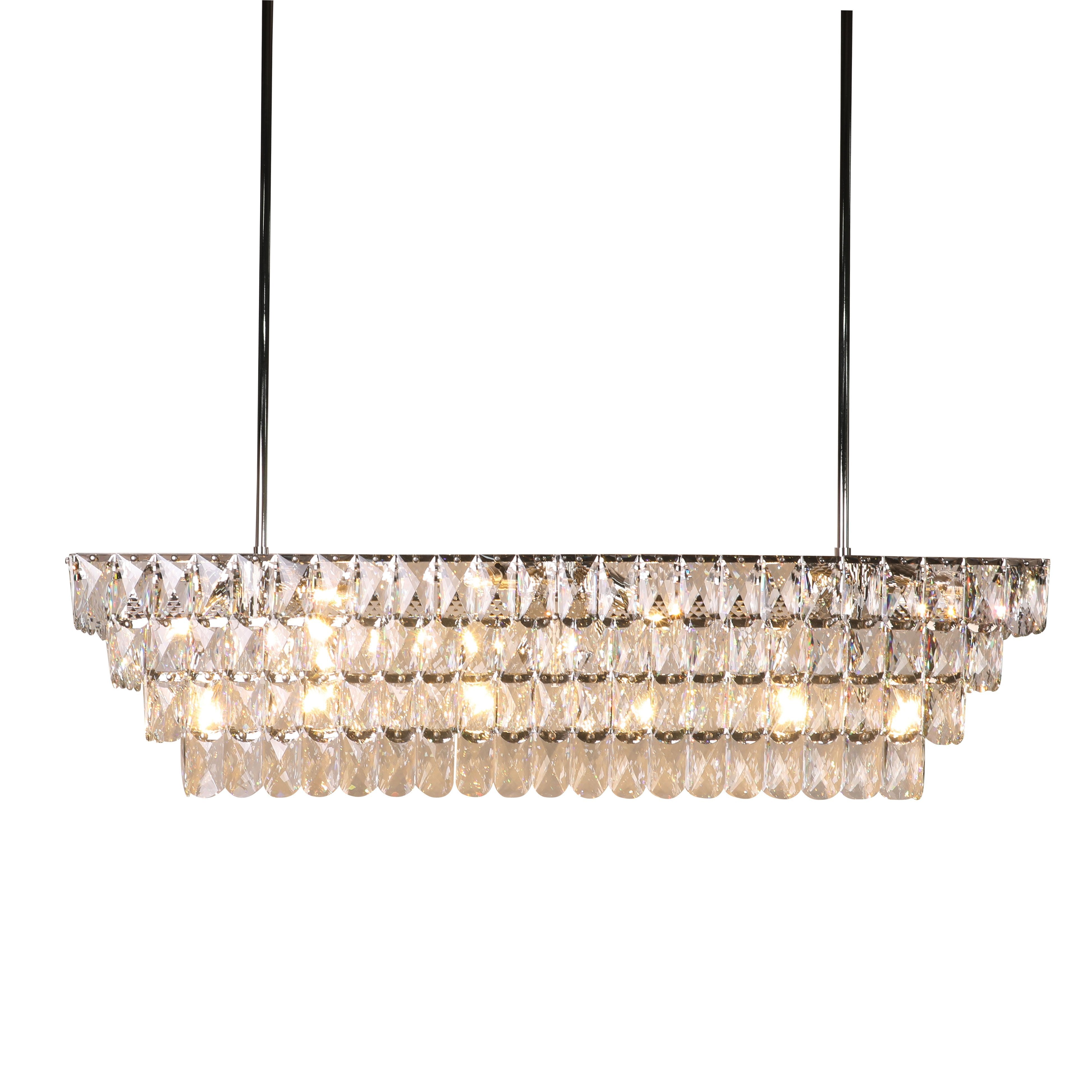 Abrielle Crystal Rectangular Chandelier - Italian Concept -