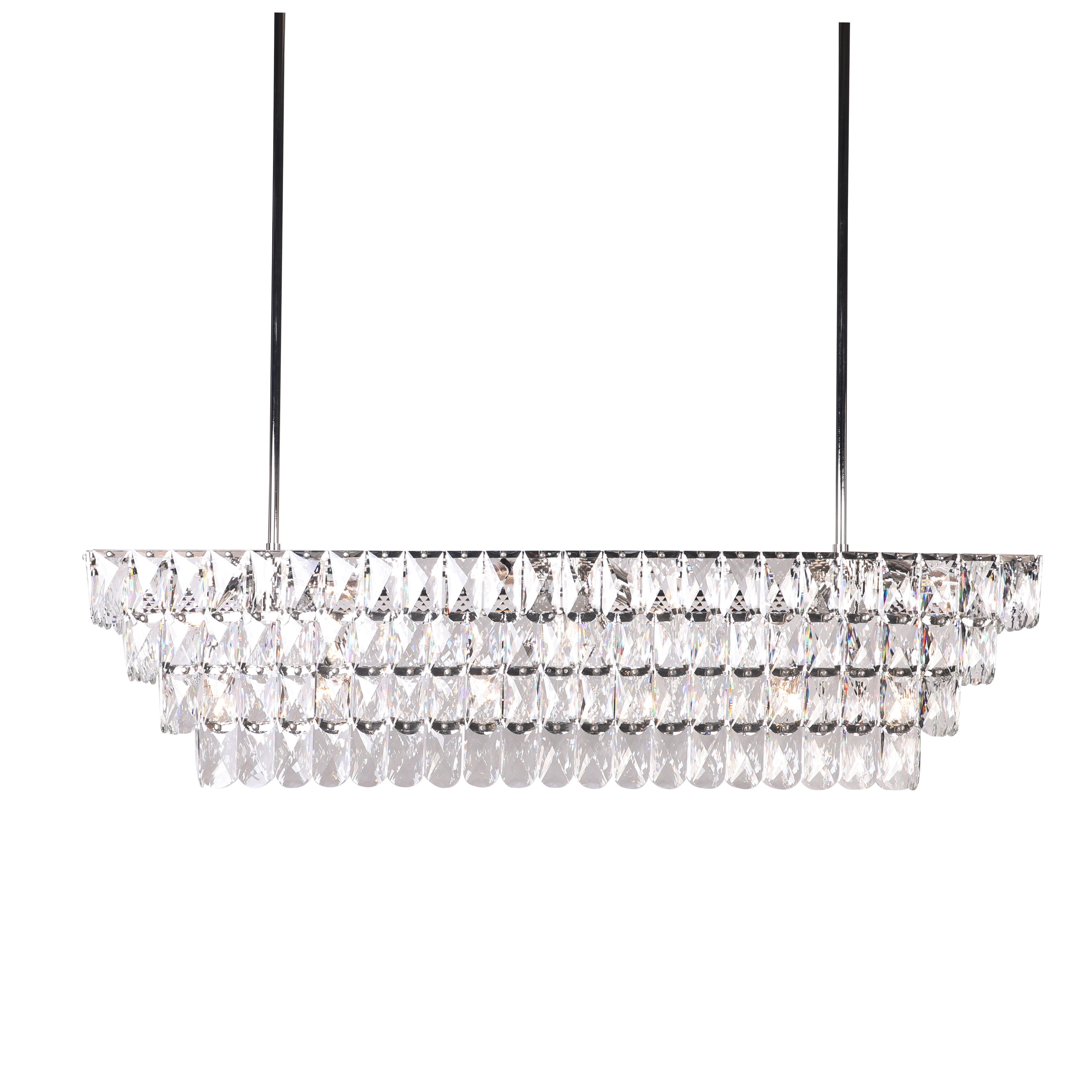 Abrielle Crystal Rectangular Chandelier - Italian Concept -