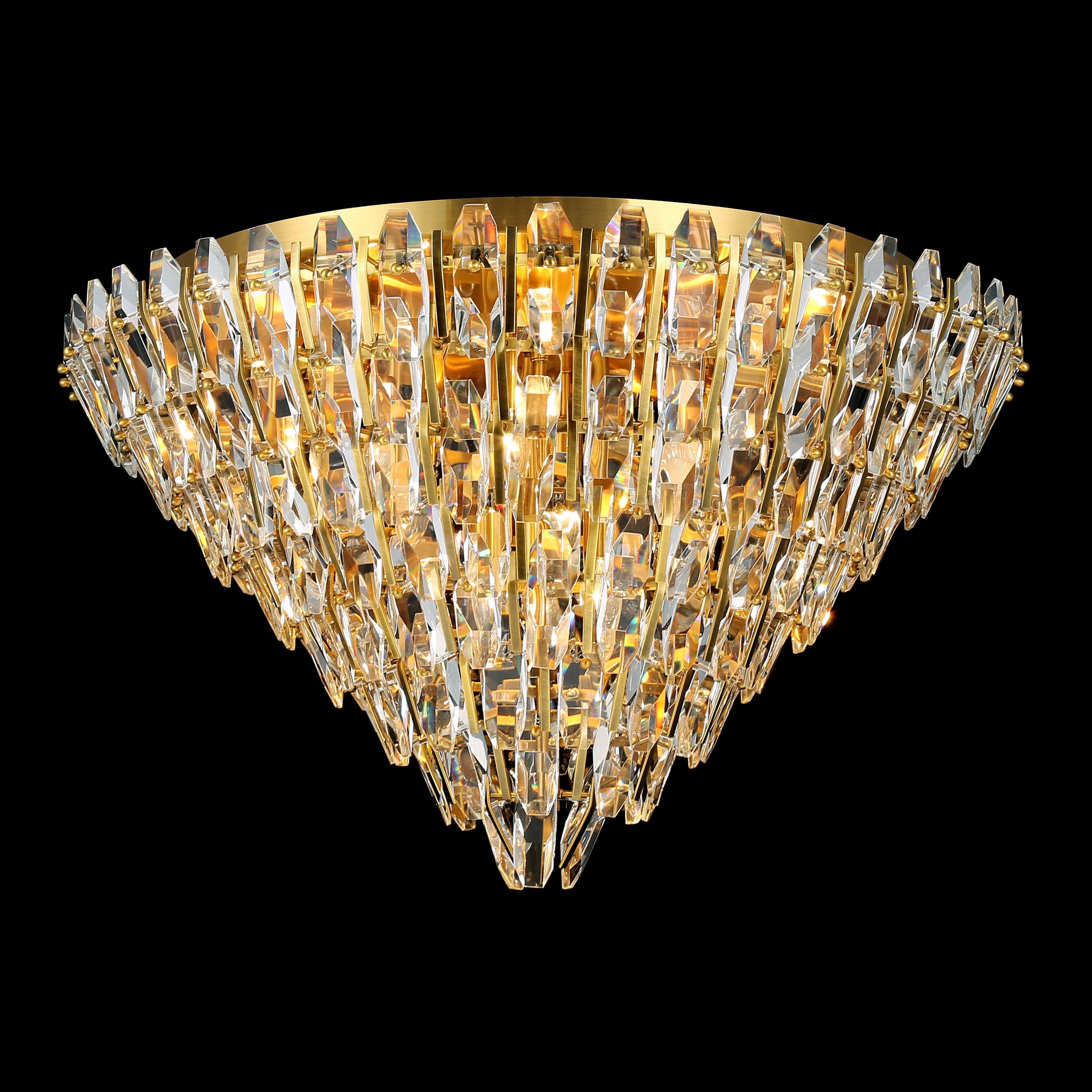 Sol Odeon Flushmount Crystal Chandelier - Italian Concept