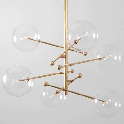 Ravage Glass Globe Branching Chandelier - Italian Concept