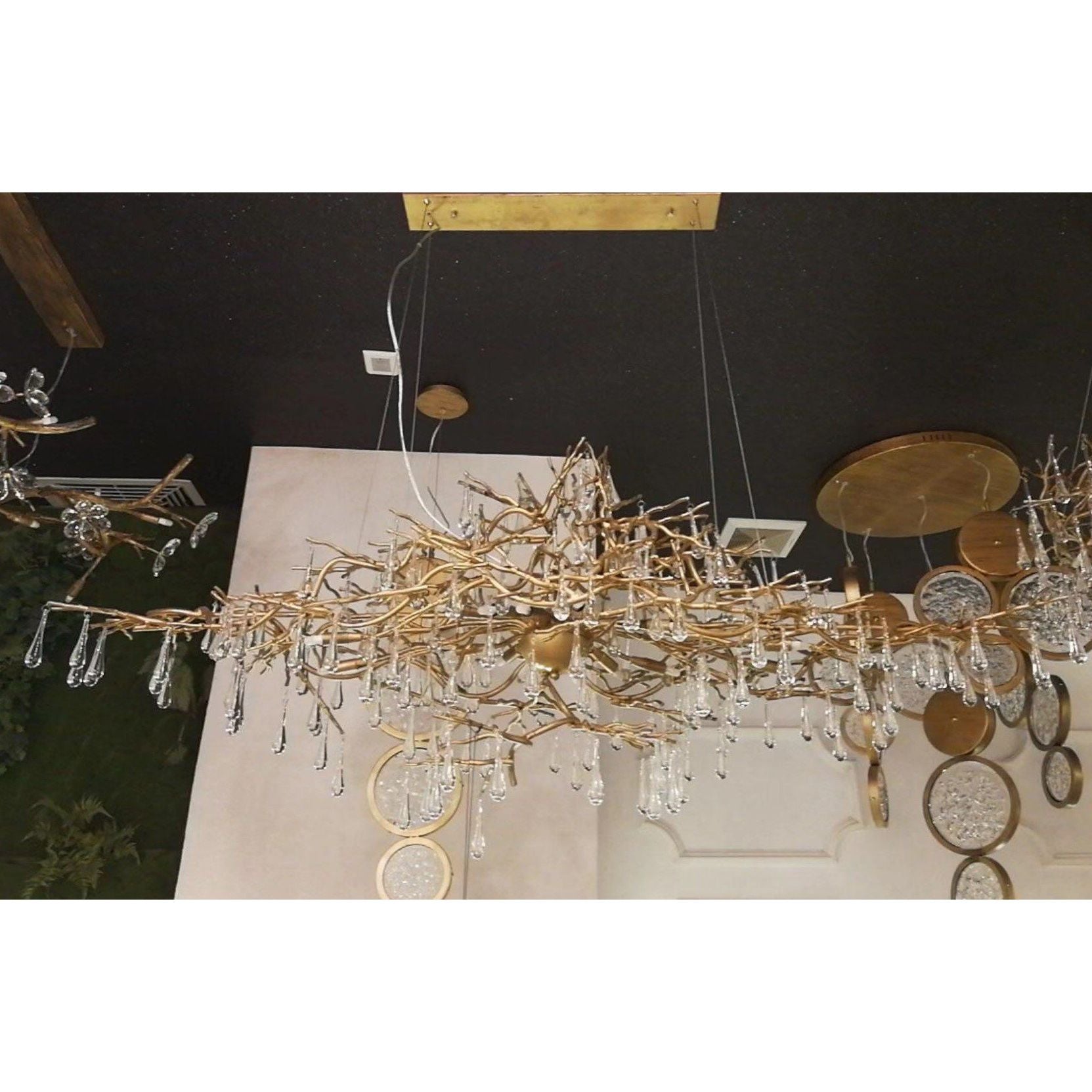 Livio Oval Branching Teardrop Chandelier - Italian Concept