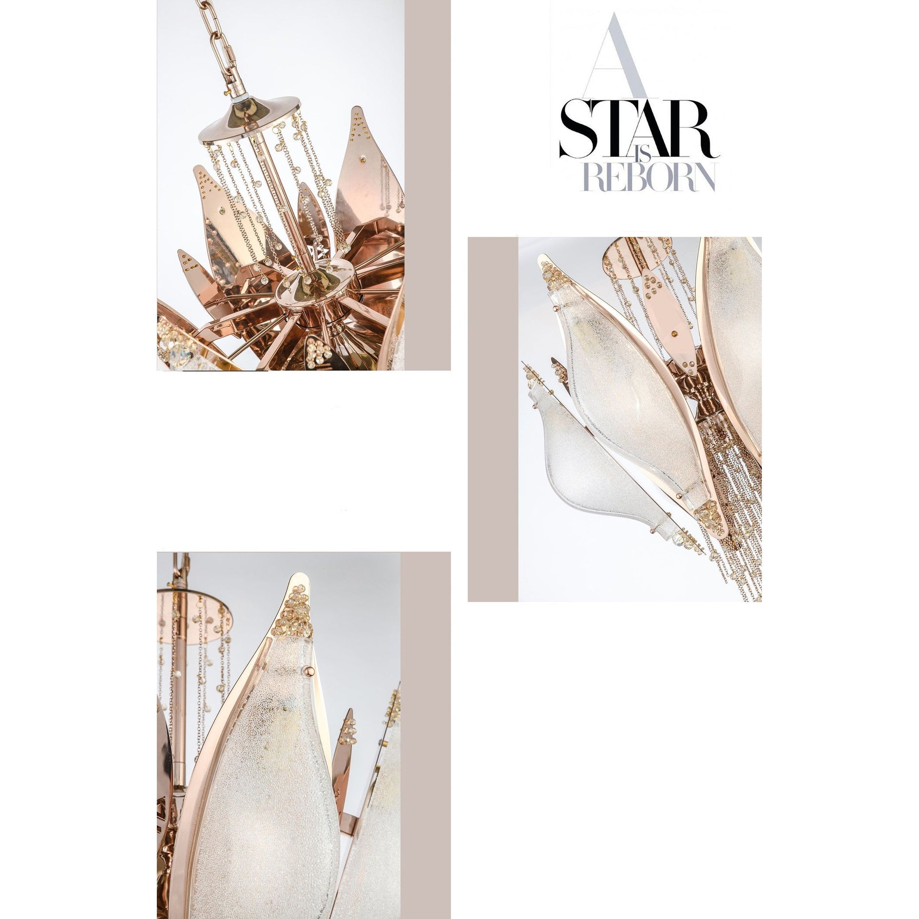 Aria Closed-Flower Crystal Murano Chandelier - Italian Concept -