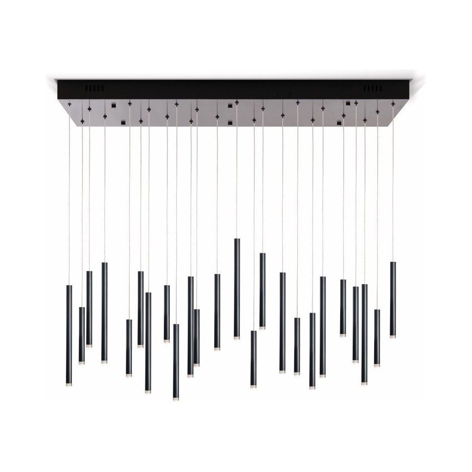 Bellini Rectangular Tubular Pendant Light Chandelier - Italian Concept -