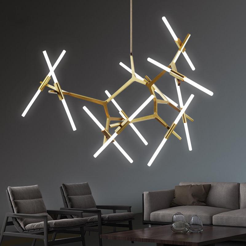 Hudson Branching Glass Cylinder Chandelier - Italian Concept -