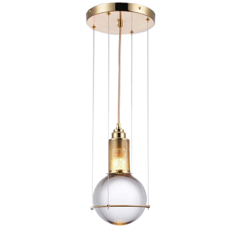 Bijou Solid Glass Globe Pendant Light - Italian Concept -