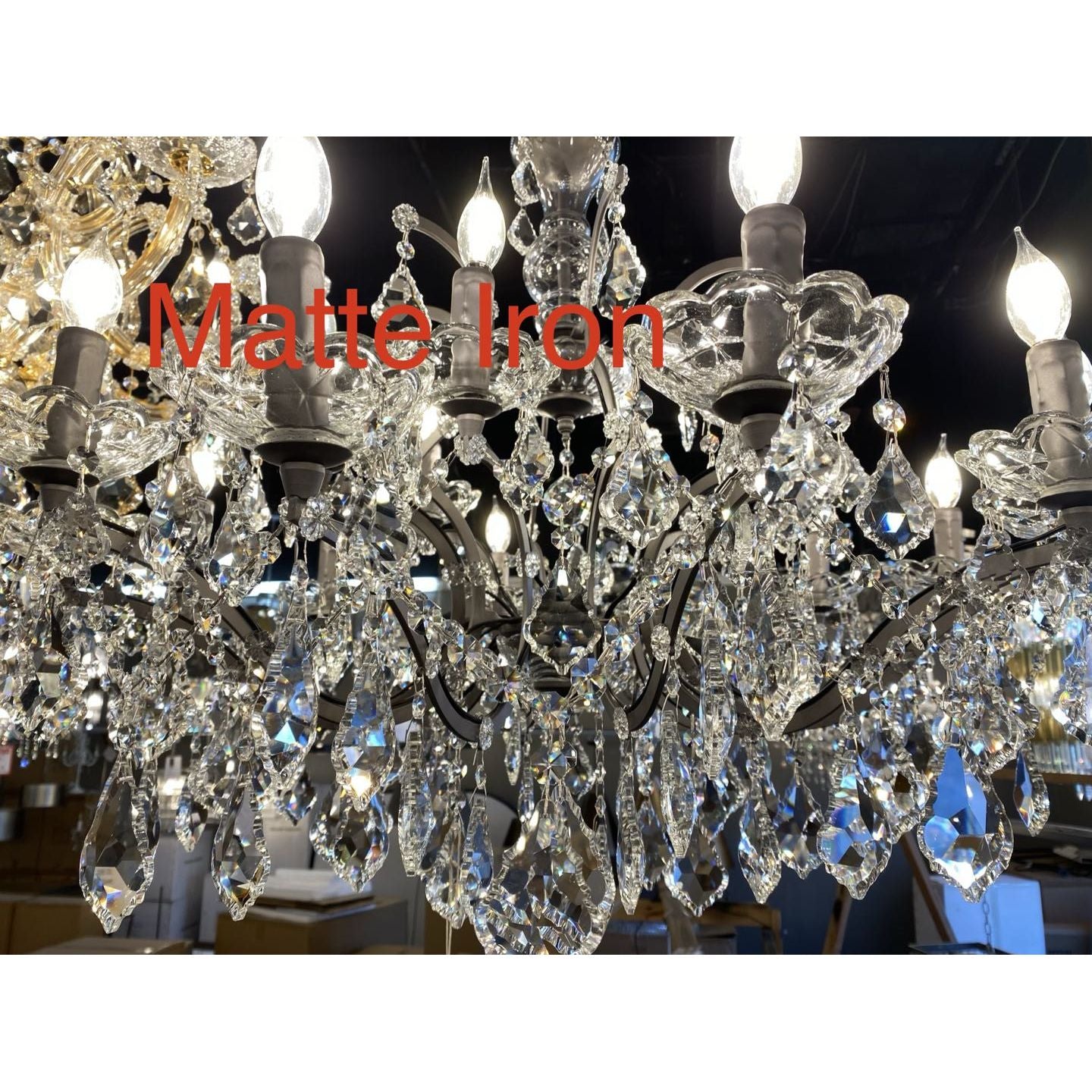 MN Iron Orb Crystal Chandelier - Italian Concept