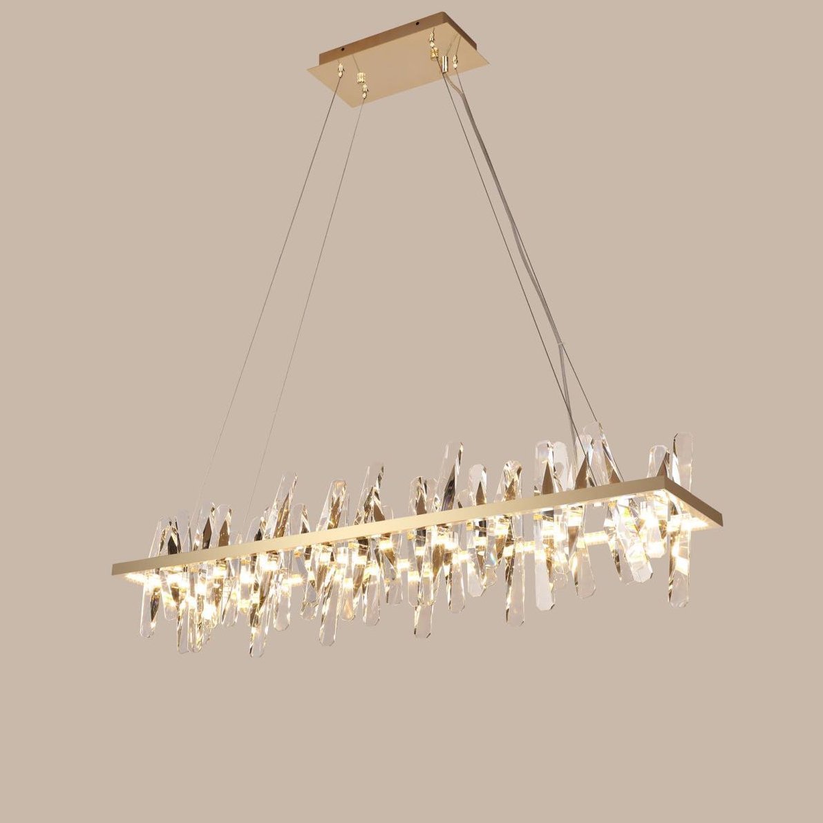 Beneteau Crystal Linear LED Chandelier - Italian Concept -