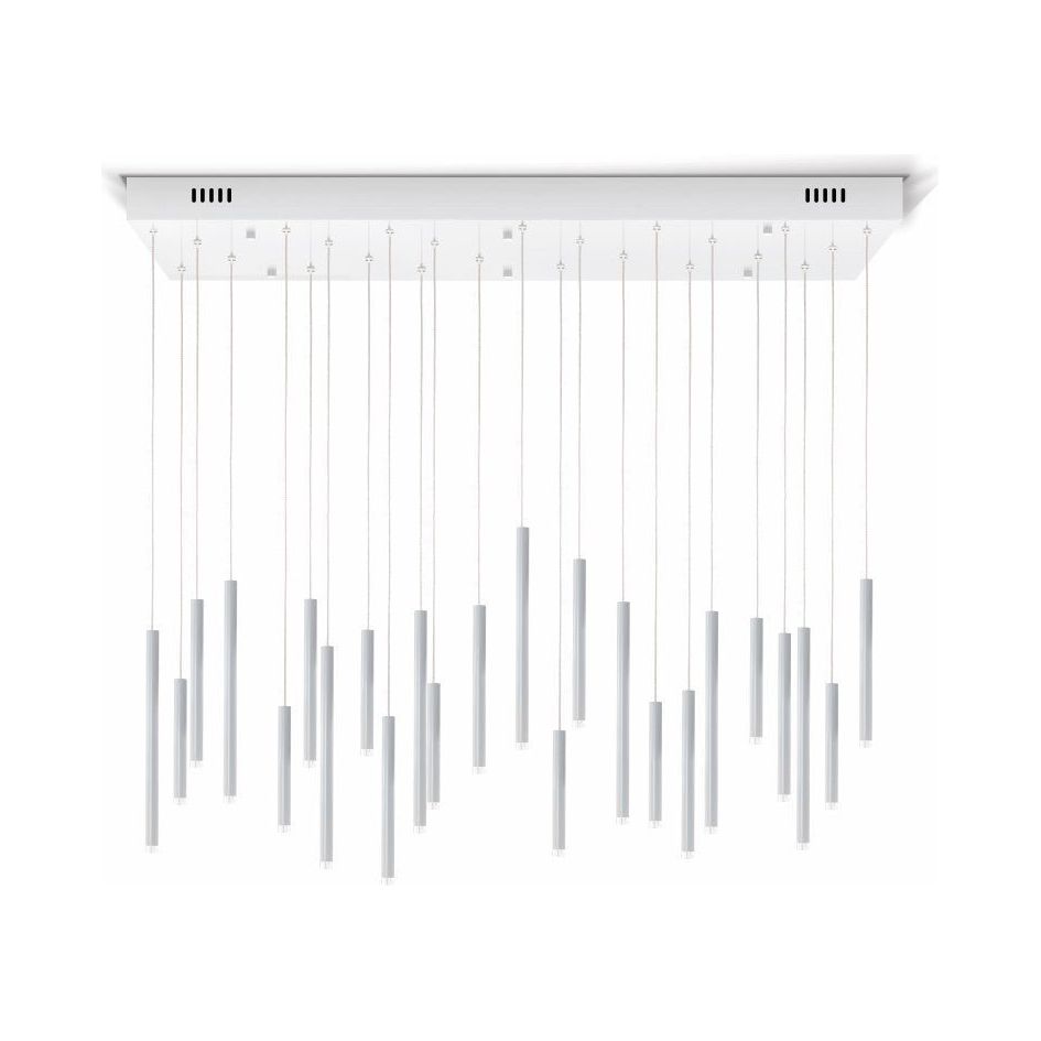 Bellini Rectangular Tubular Pendant Light Chandelier - Italian Concept -