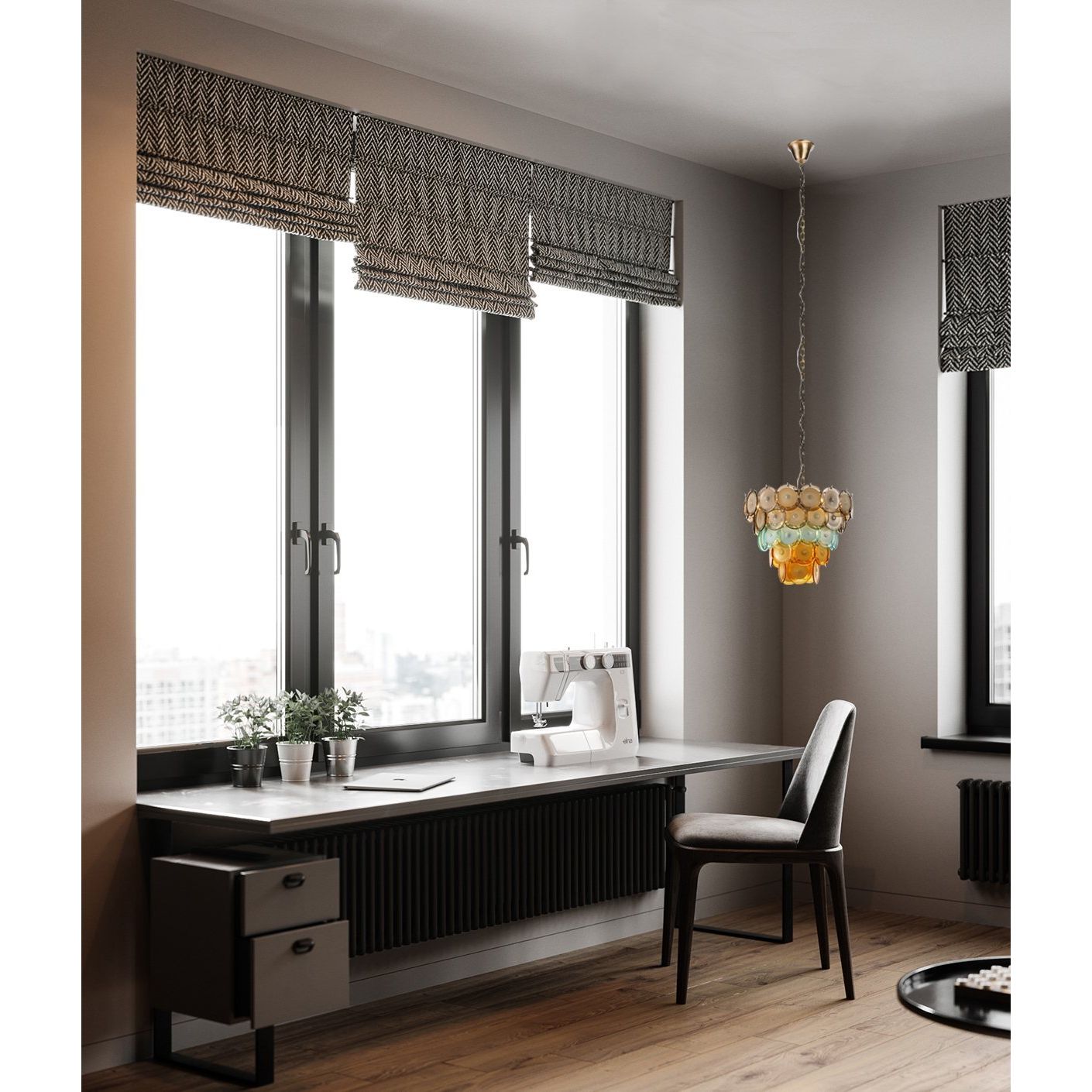 Bettina Murano Round Glass Chandelier - Italian Concept -