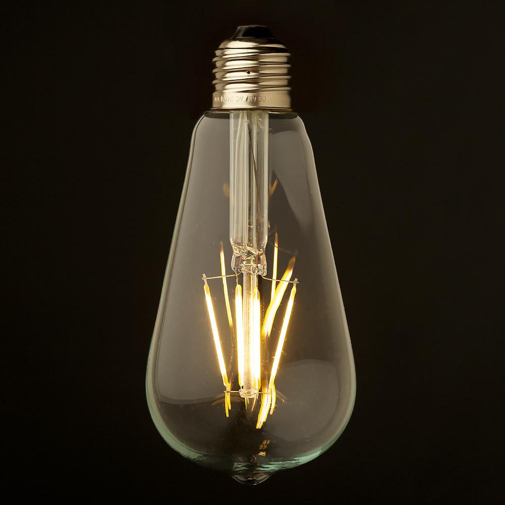 5.5W LED Filament Bulb Teardrop - Italian Concept -