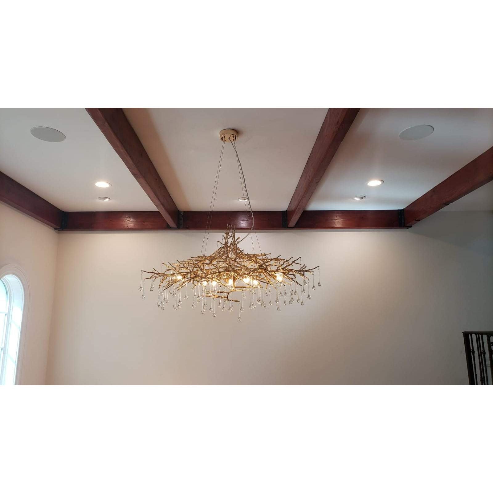 Livio Oval Branching Teardrop Chandelier - Italian Concept