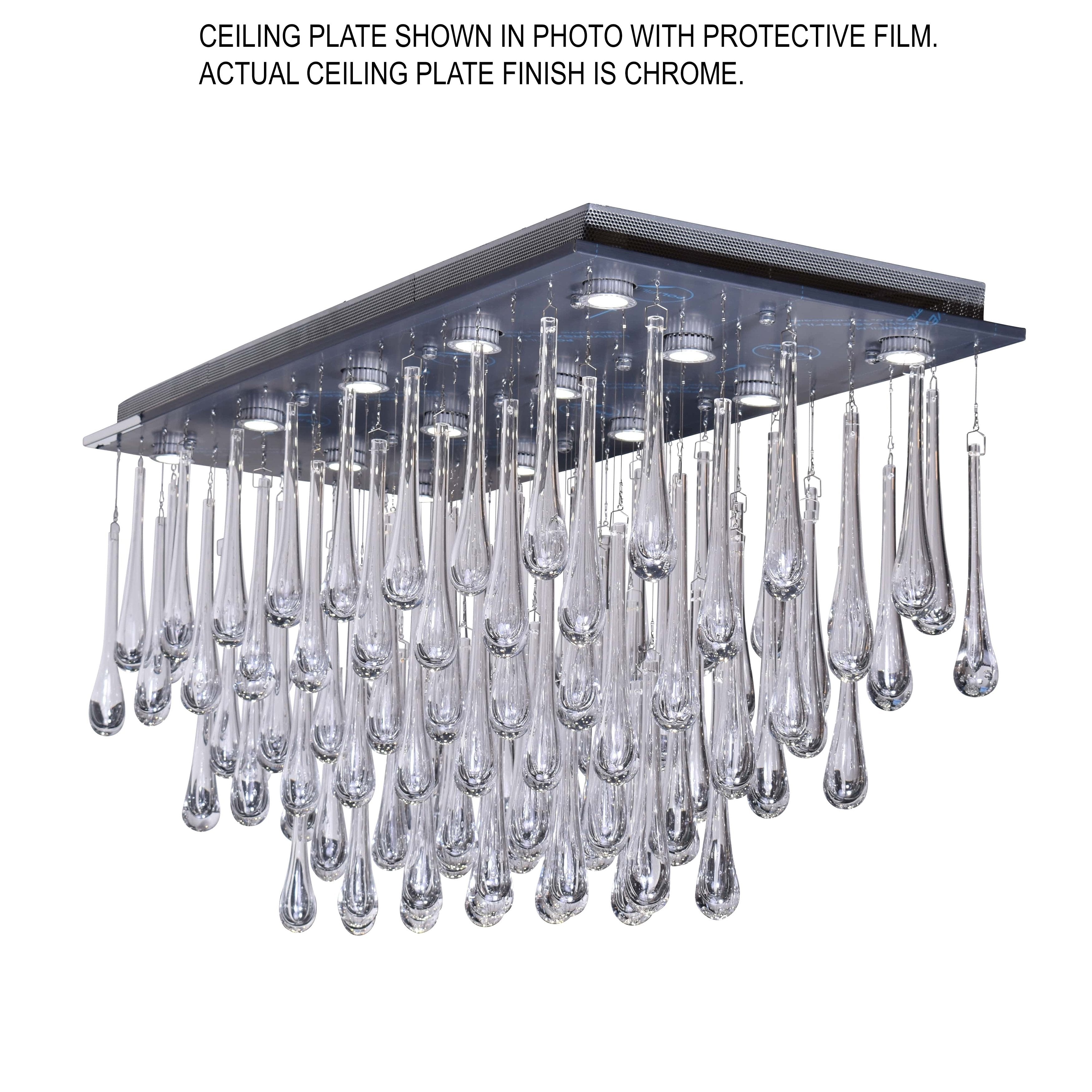 Blue Rainfall Murano Glass Chandelier - Italian Concept -