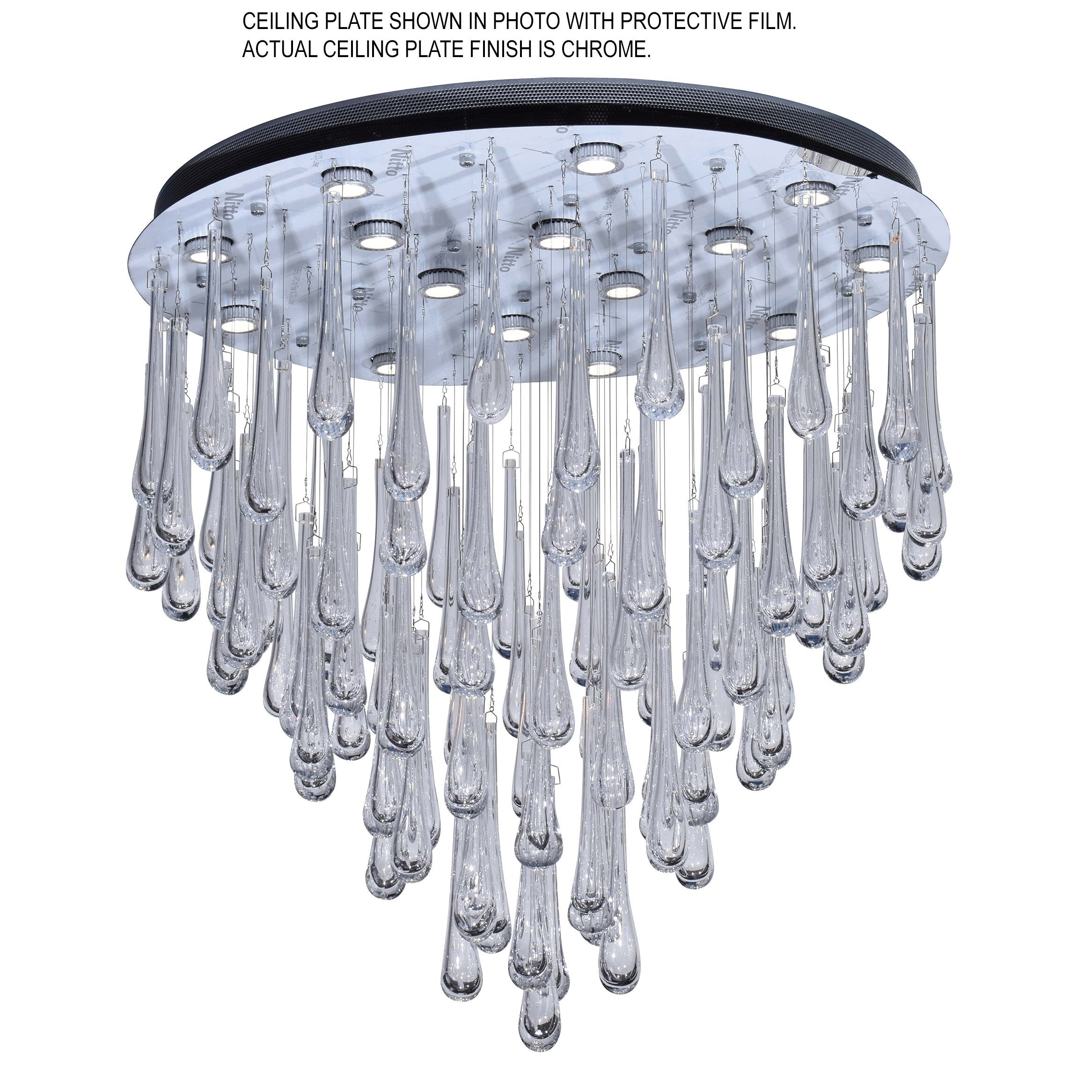 Blue Rainfall Murano Glass Chandelier - Italian Concept -