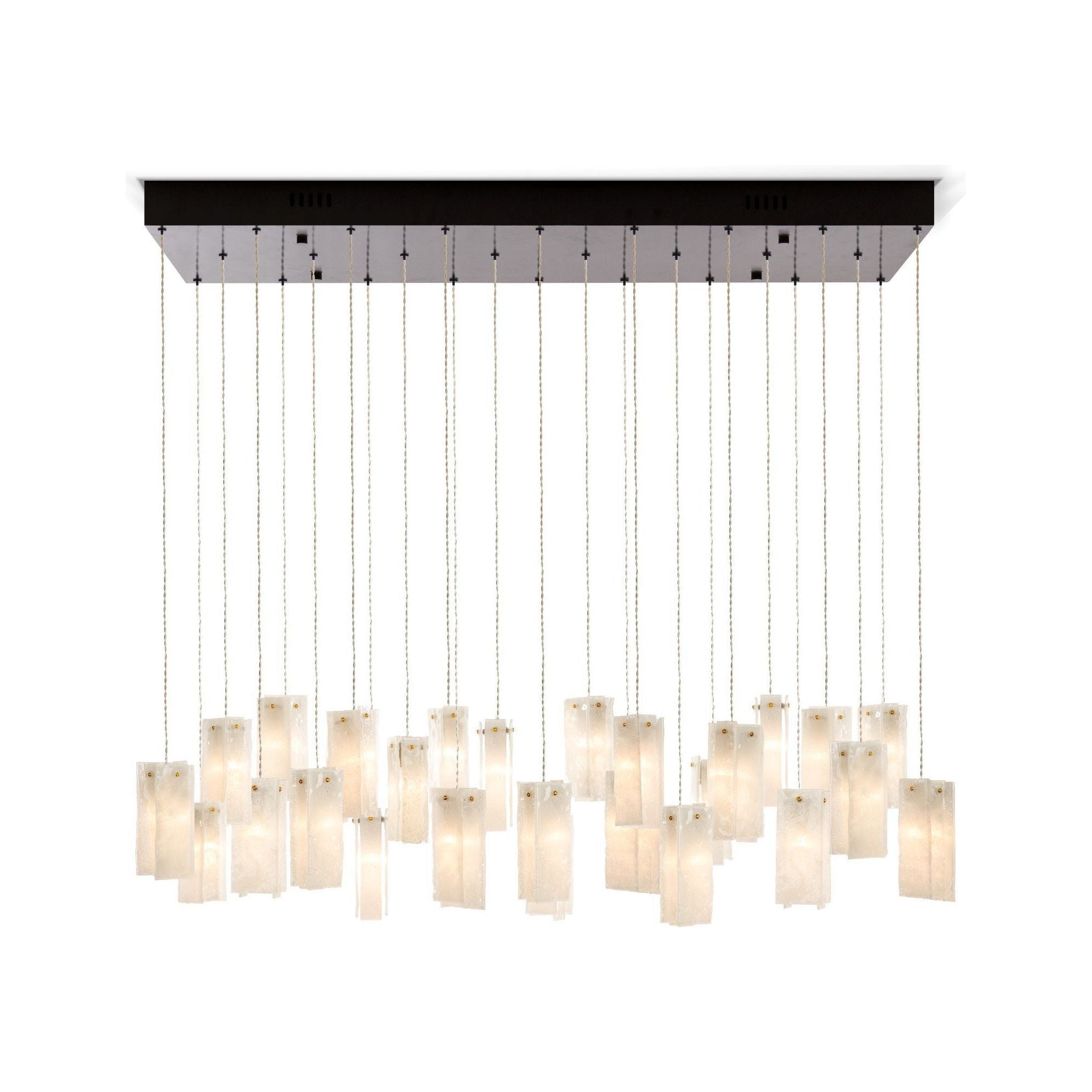 Rain Rectangular Cluster Glass tile Pendant Chandelier - Italian Concept -