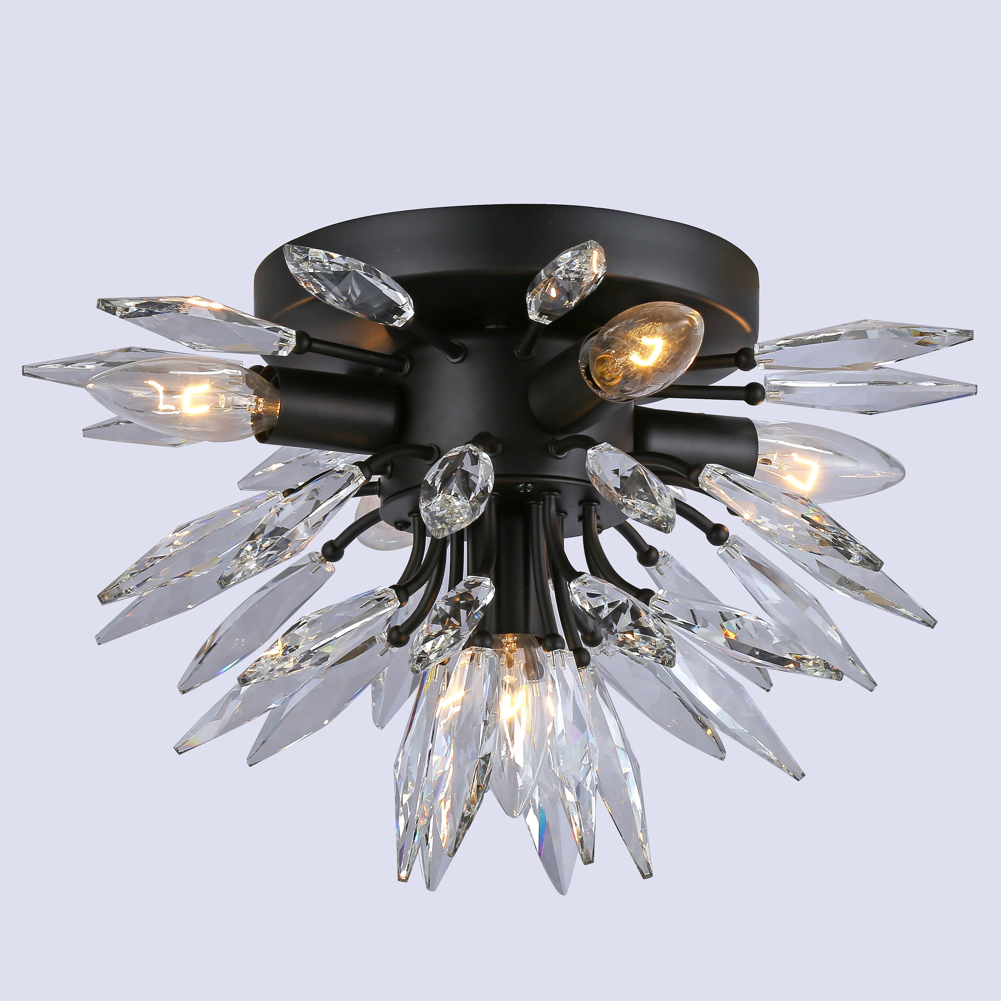 Lily Starburst Flush-mount Crystal Sputnik Chandelier - Italian Concept -
