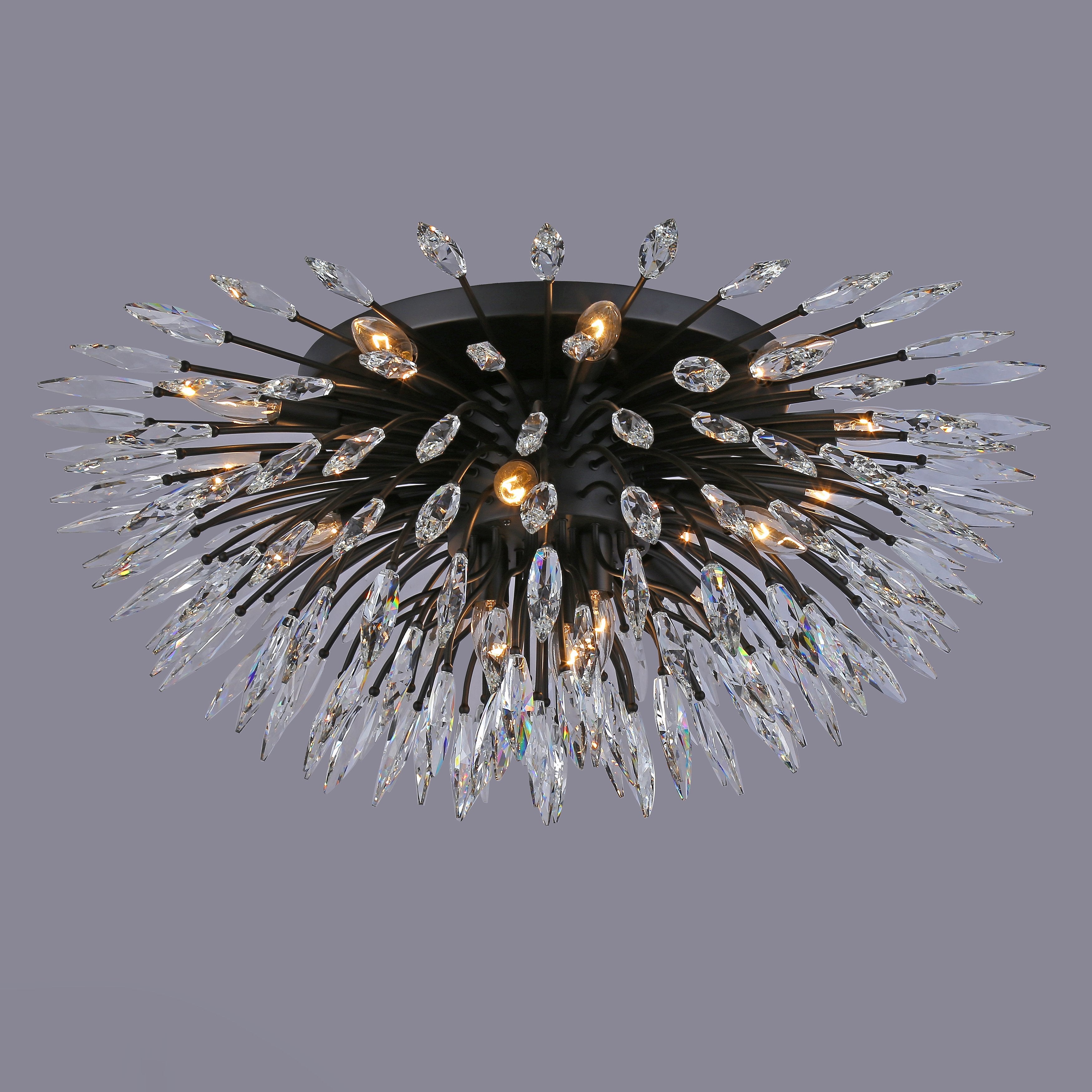Lily Starburst Flush-mount Crystal Sputnik Chandelier - Italian Concept -