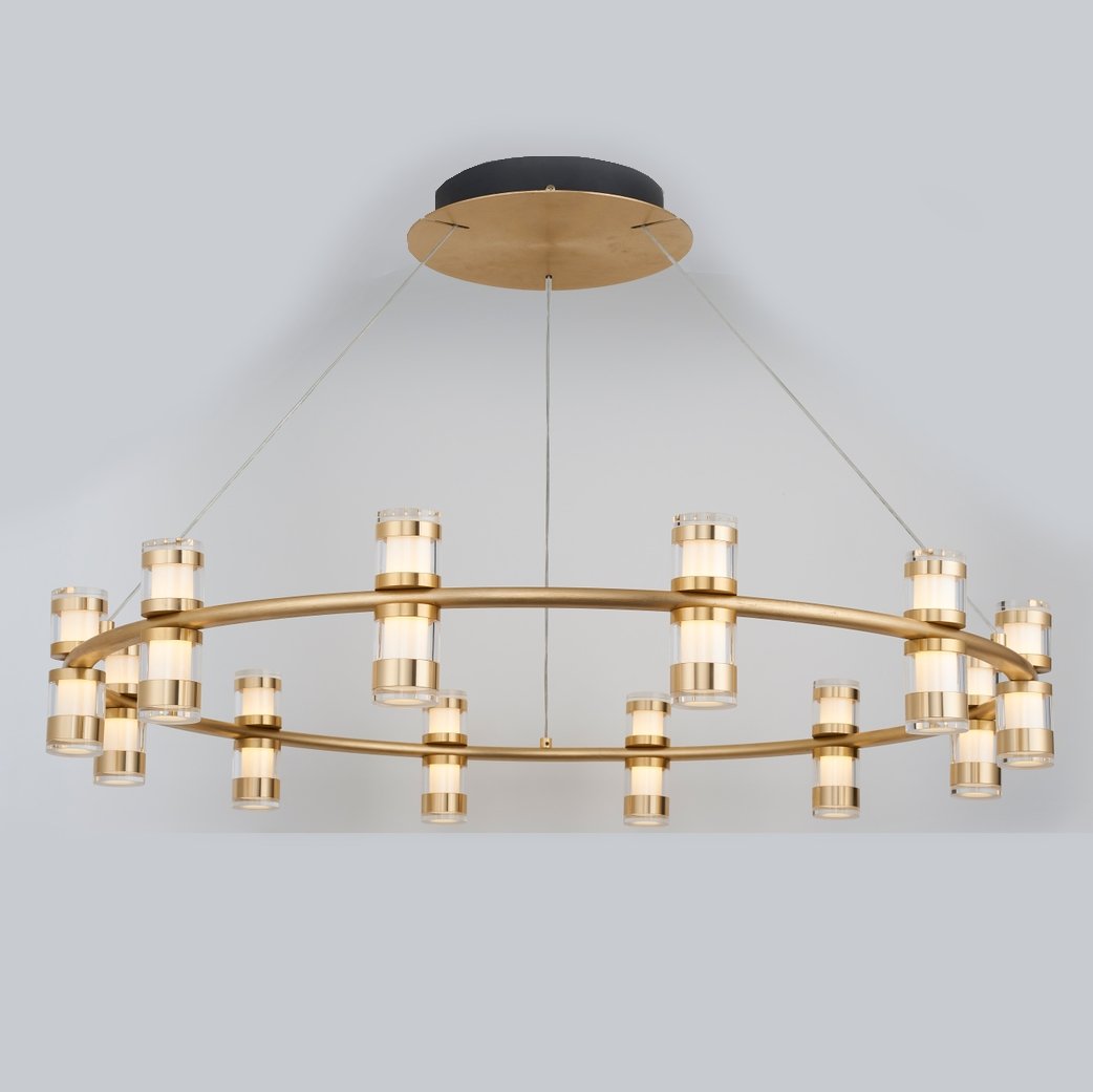 Arcanite Round / Oval LED Ring Chandelier - Italian Concept -