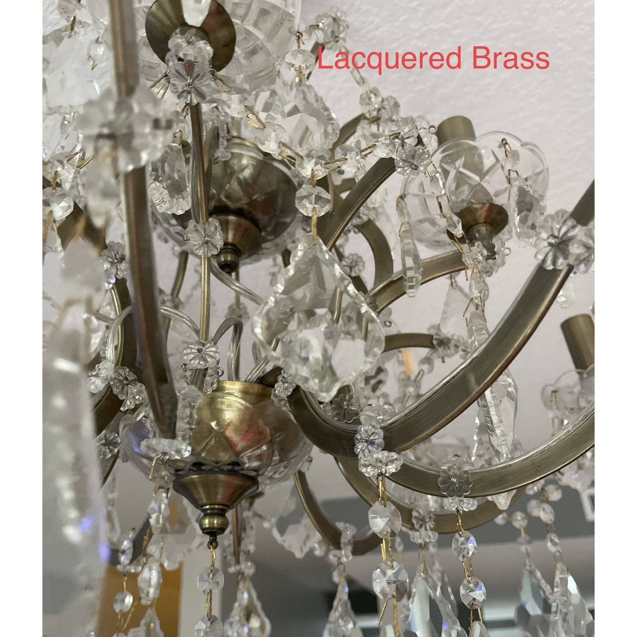 6 Light Maria Theresa Crystal Chandelier - Italian Concept -