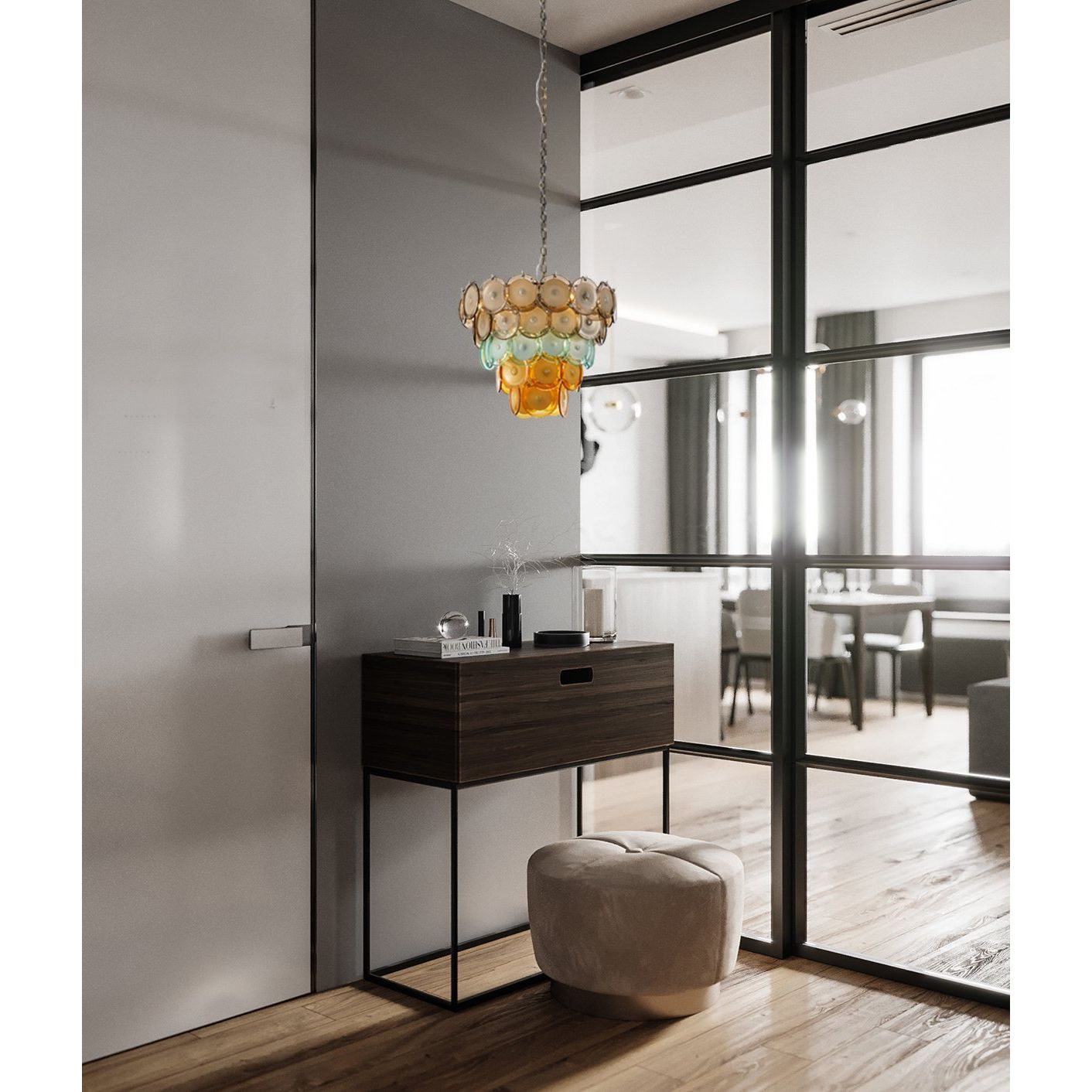 Bettina Murano Round Glass Chandelier - Italian Concept -