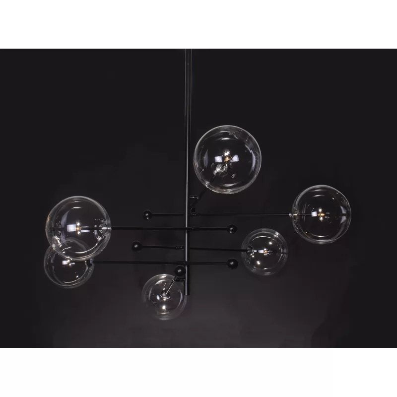 Ravage Glass Globe Branching Chandelier - Italian Concept