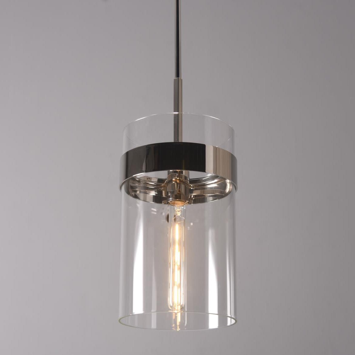 Armature Cylinder Glass Pendant Light - Italian Concept