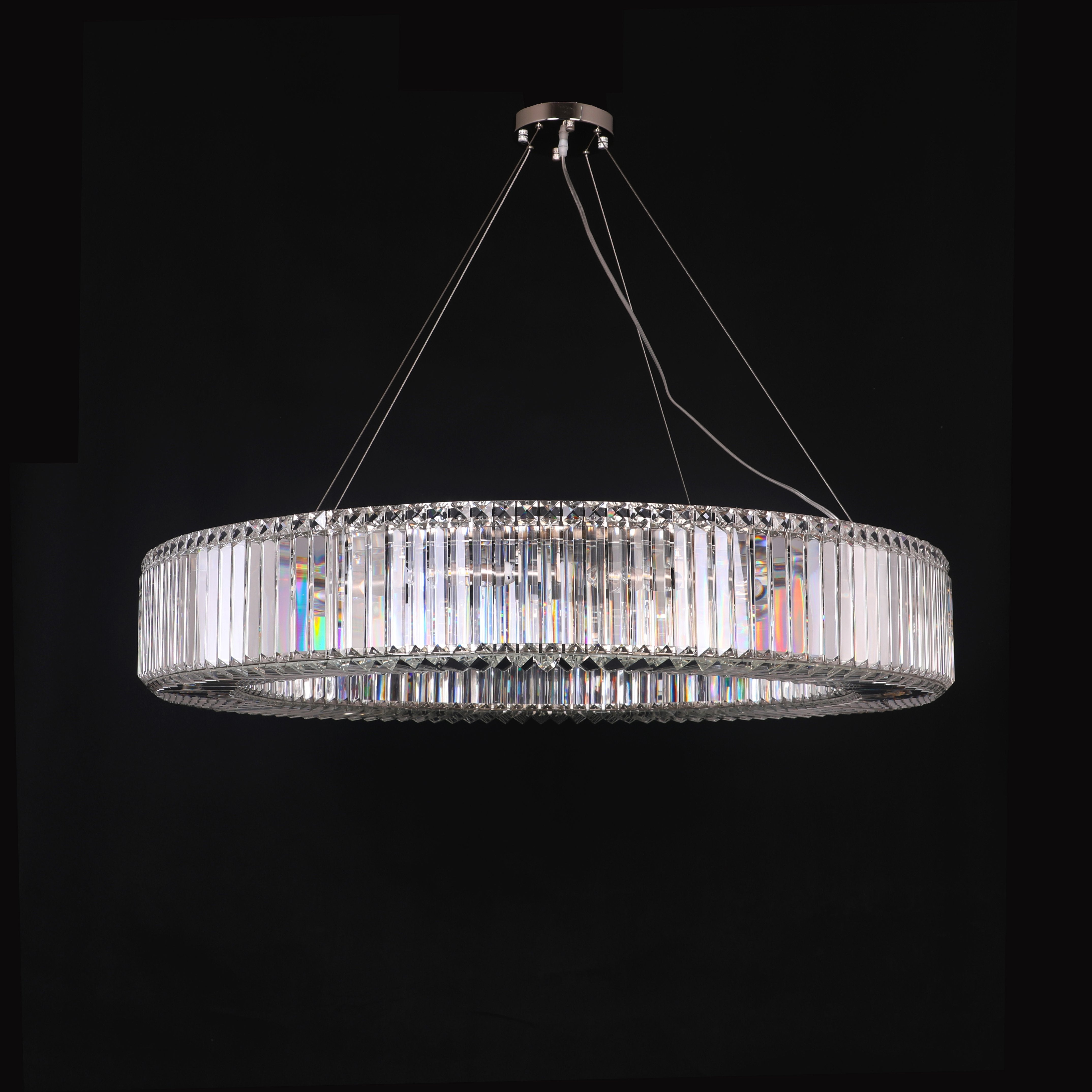 Jude Round Crystal Ring Chandelier - Italian Concept