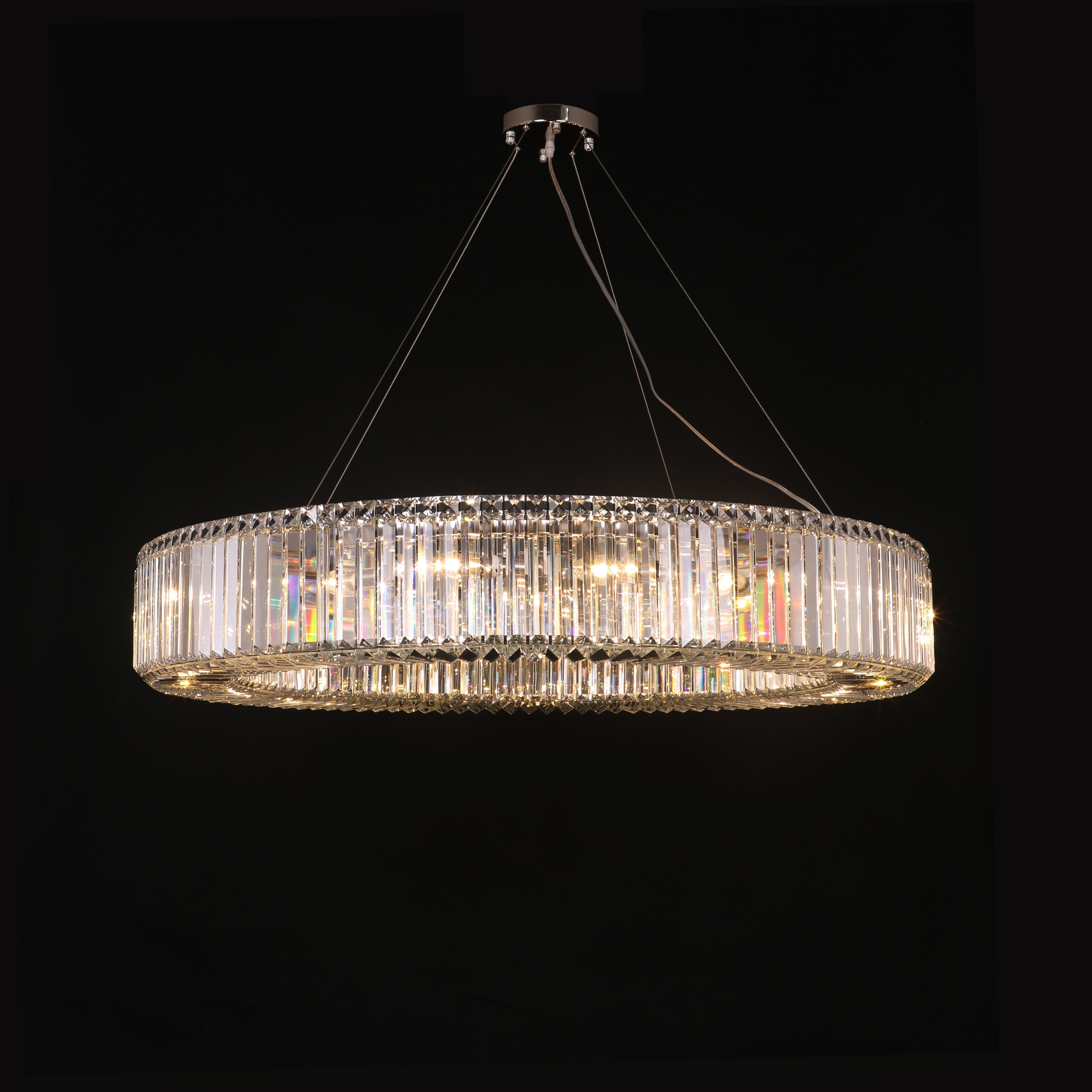 Jude Round Crystal Ring Chandelier - Italian Concept