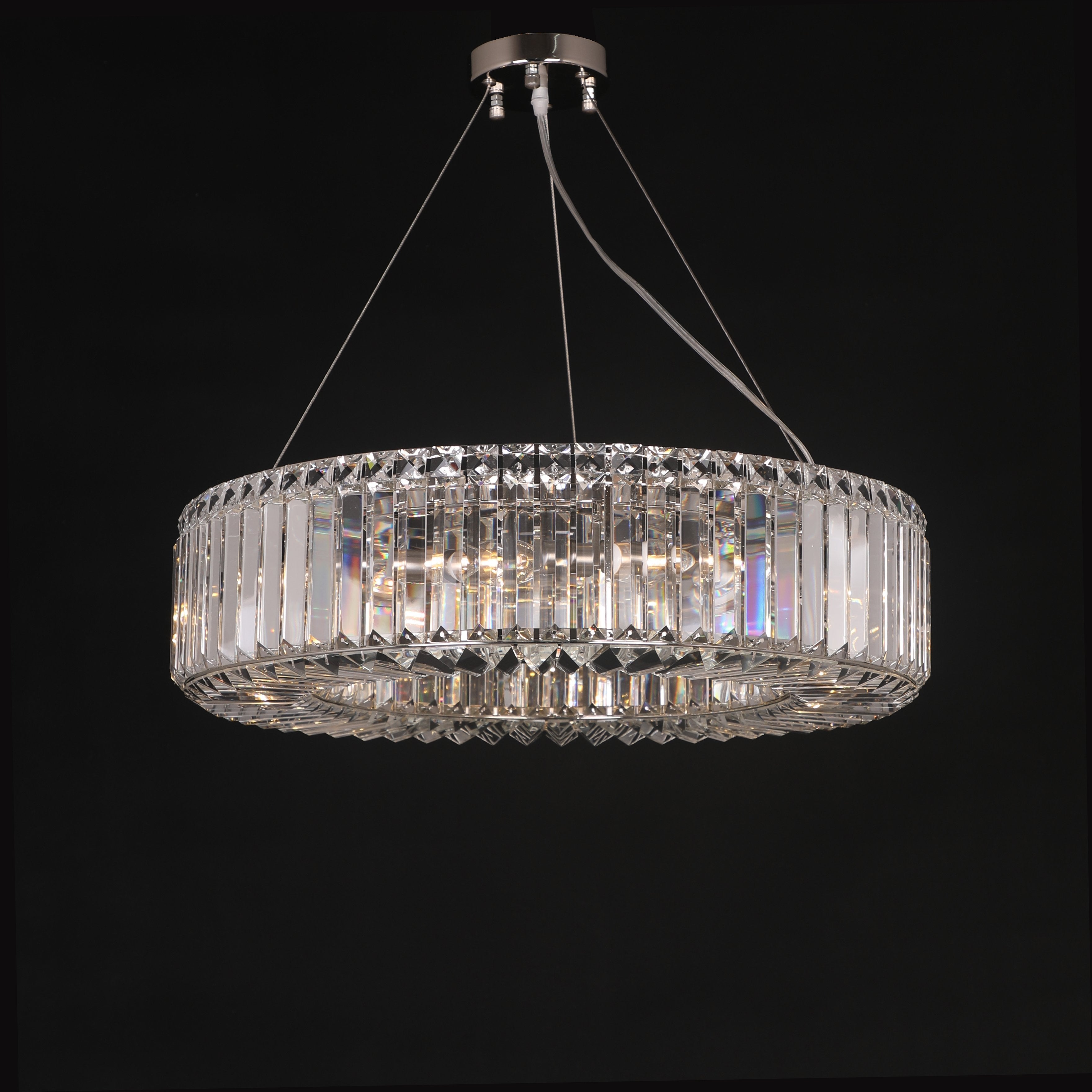 Jude Round Crystal Ring Chandelier - Italian Concept