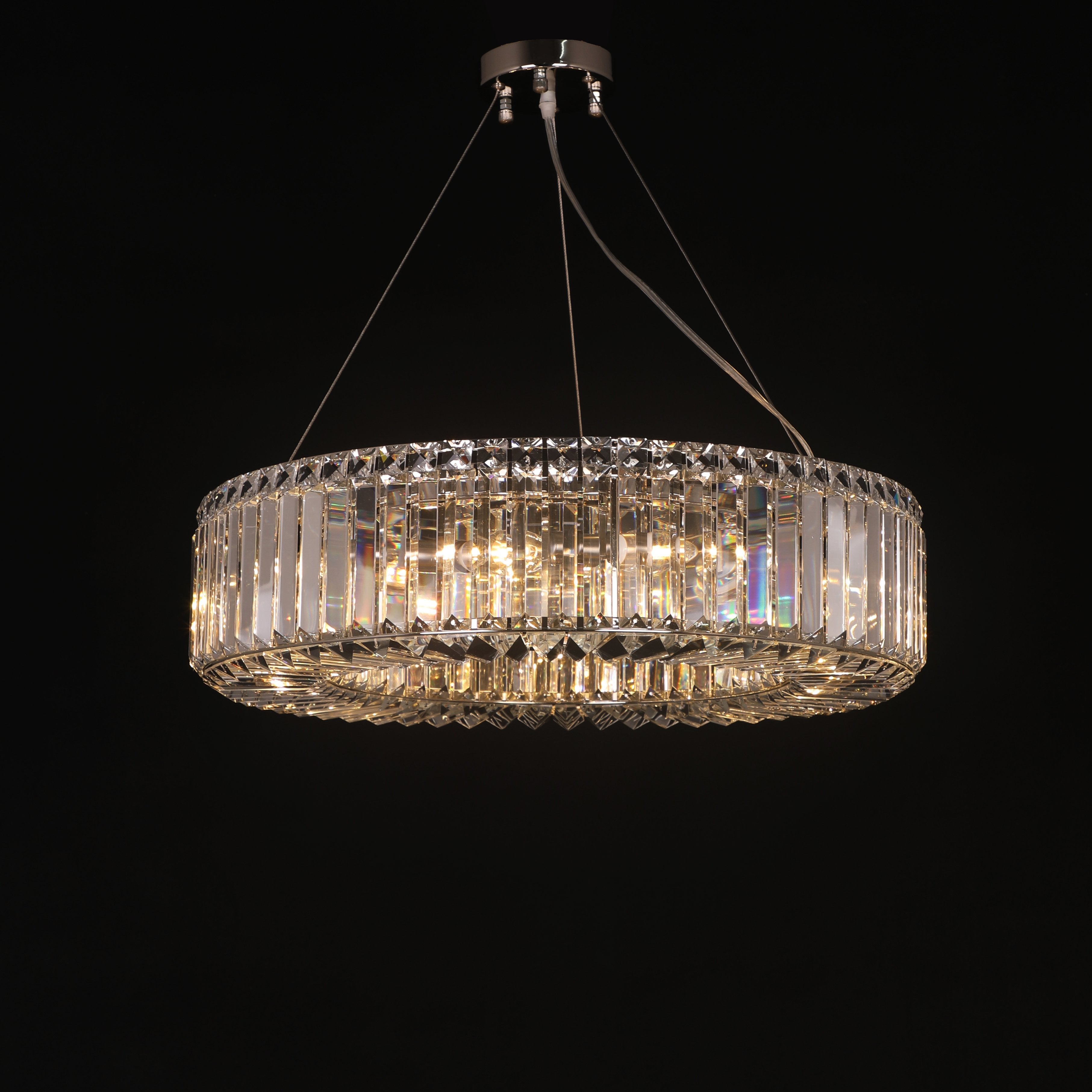 Jude Round Crystal Ring Chandelier - Italian Concept