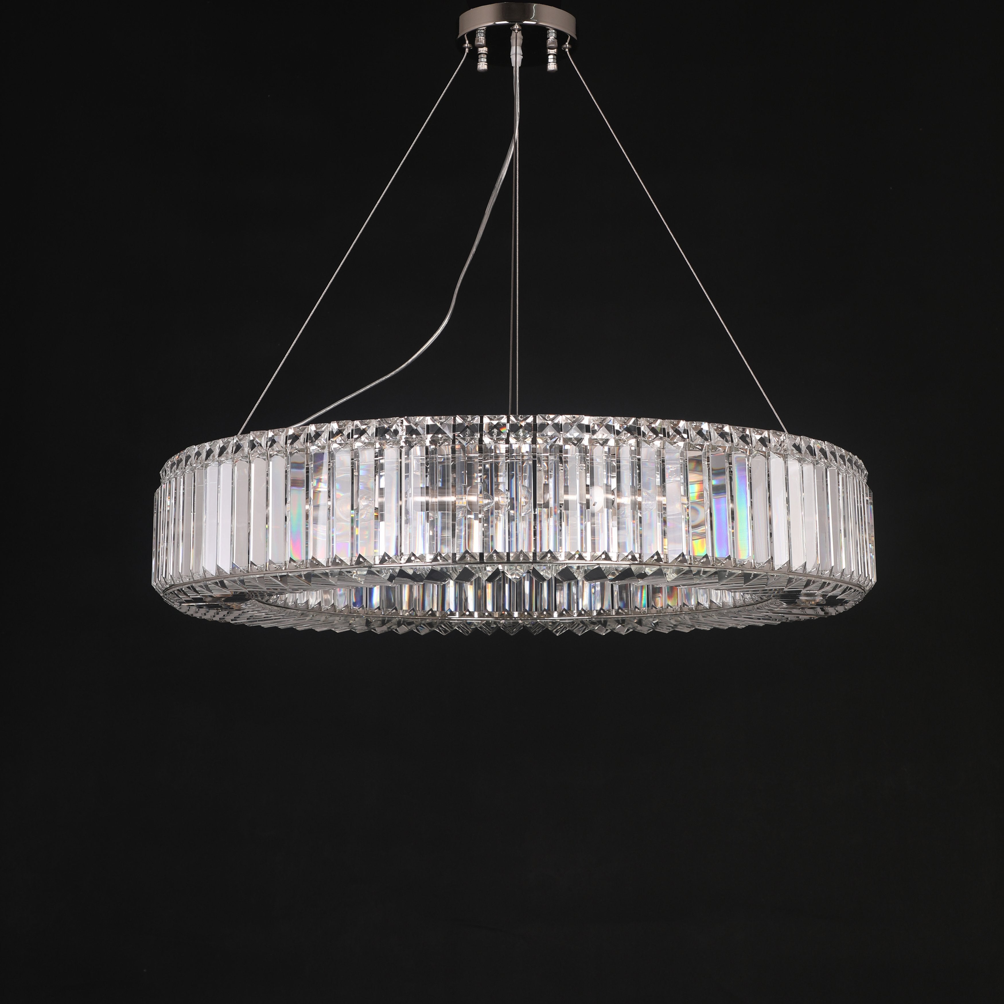 Jude Round Crystal Ring Chandelier - Italian Concept