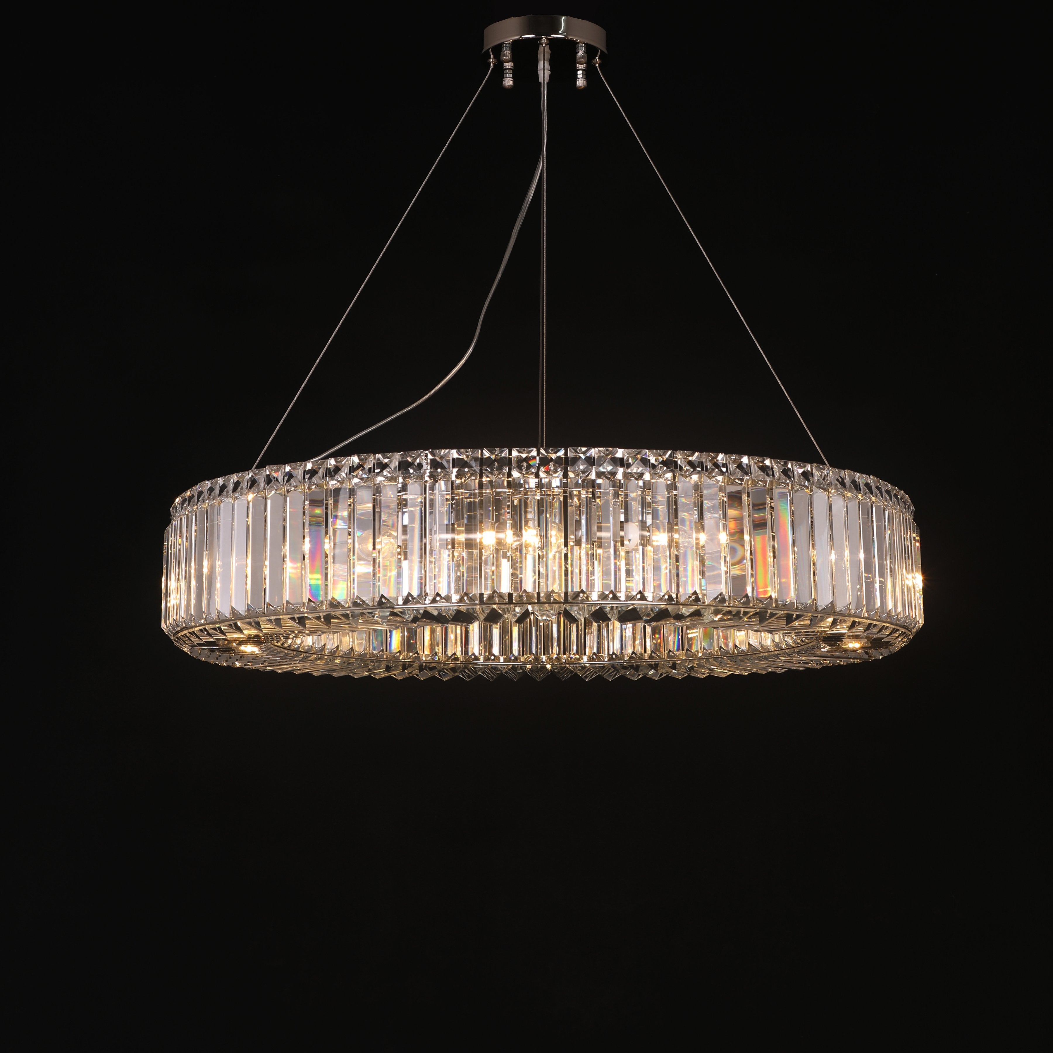 Jude Round Crystal Ring Chandelier - Italian Concept