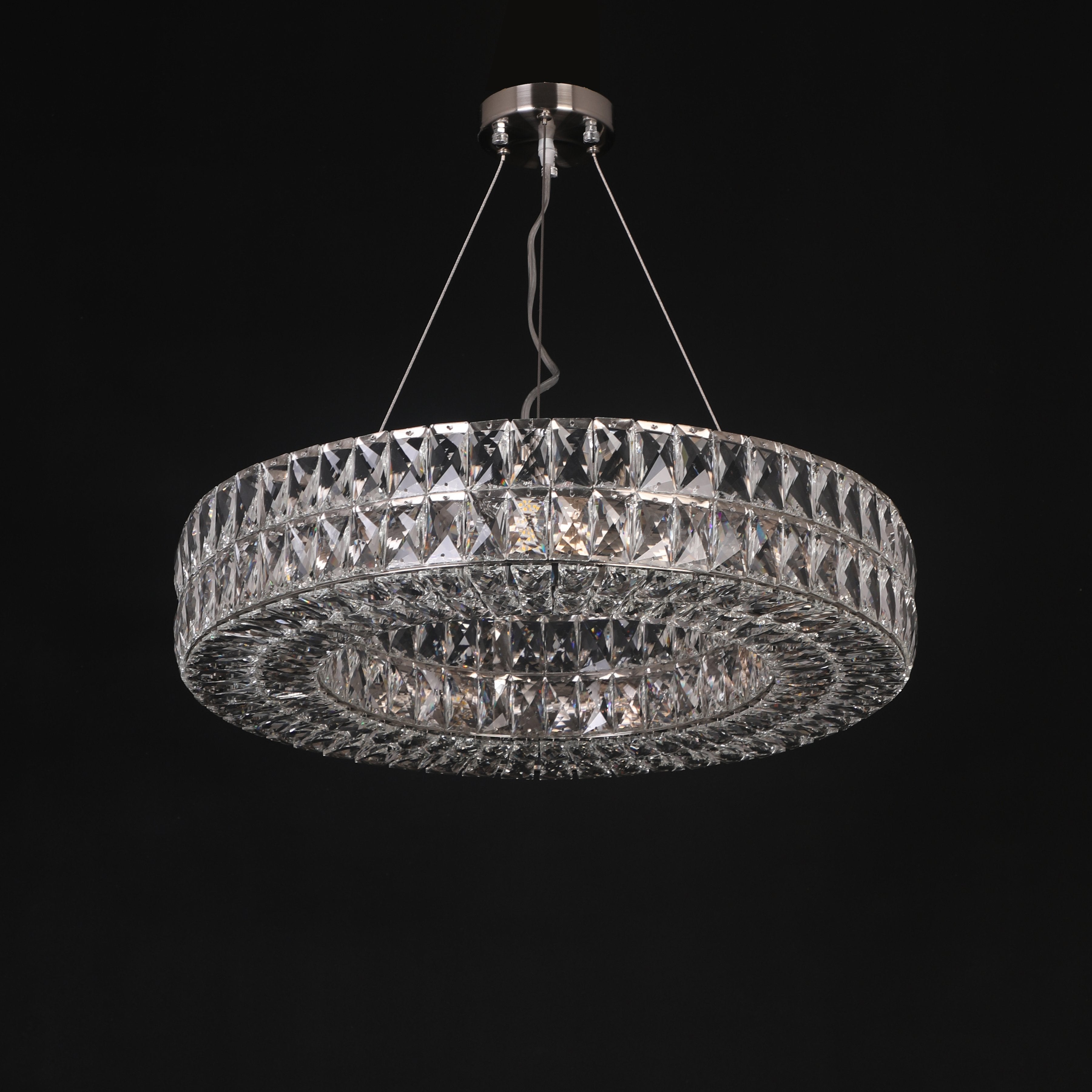 Mia Round Crystal Ring Chandelier - Italian Concept