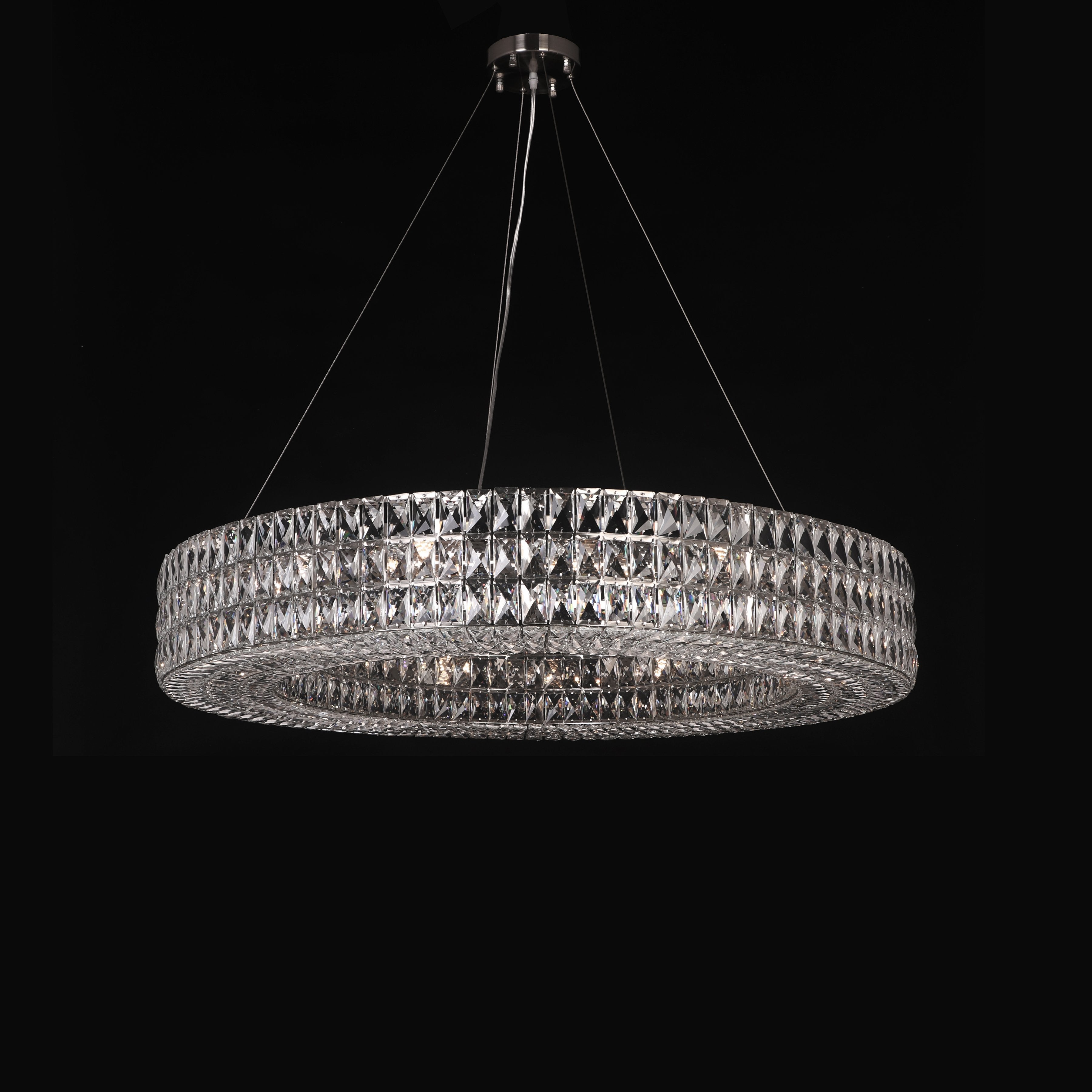 Mia Round Crystal Ring Chandelier - Italian Concept
