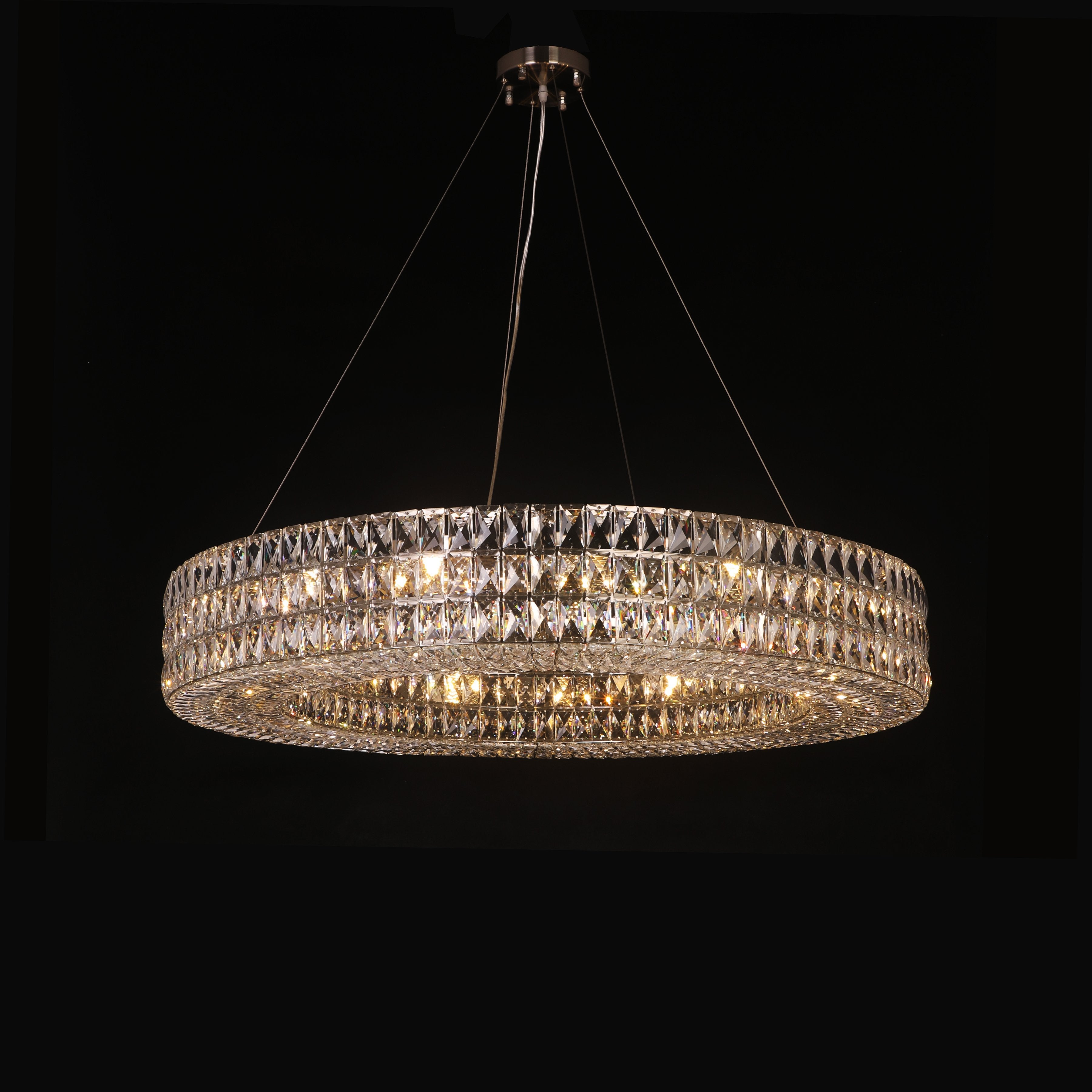 Mia Round Crystal Ring Chandelier - Italian Concept