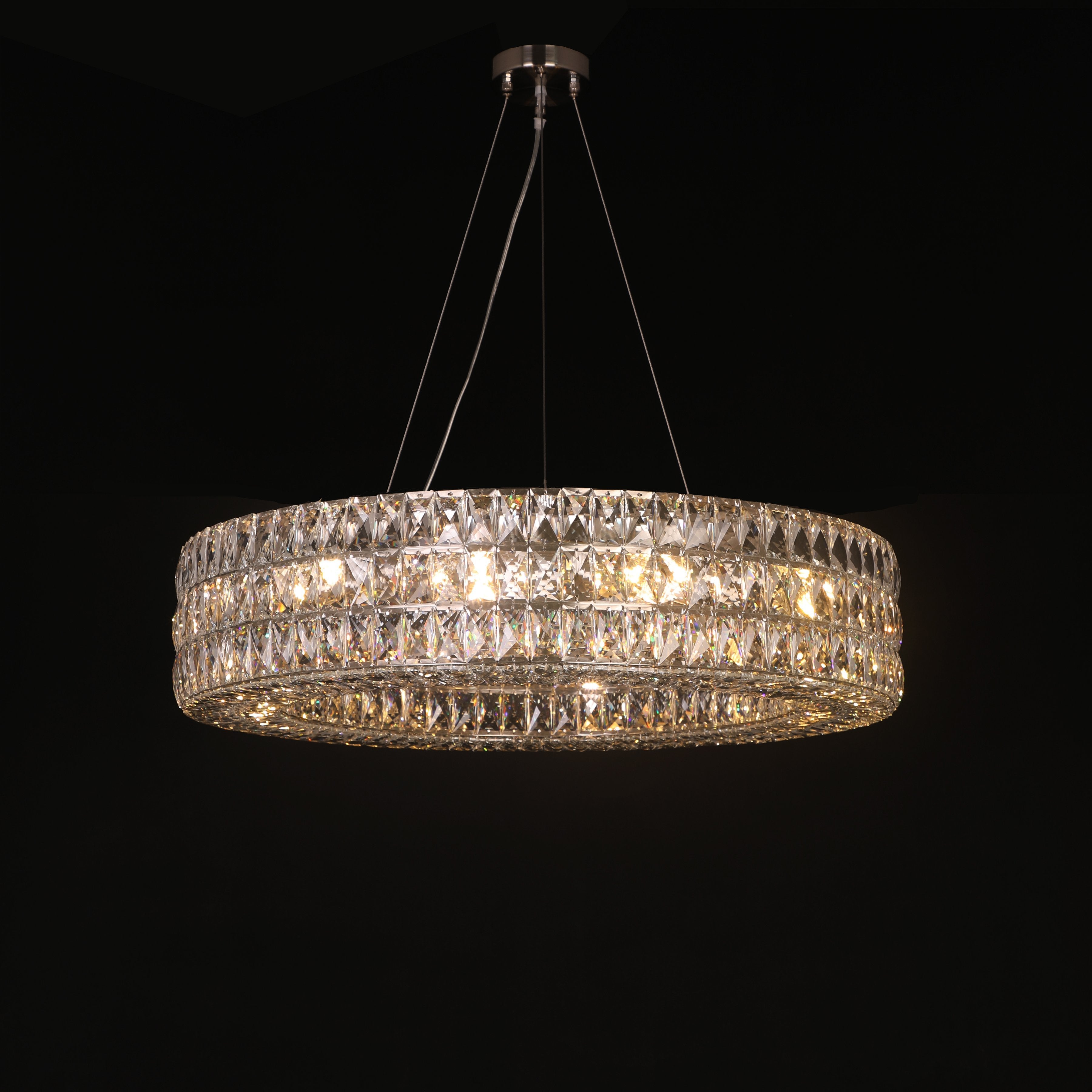 Mia Round Crystal Ring Chandelier - Italian Concept