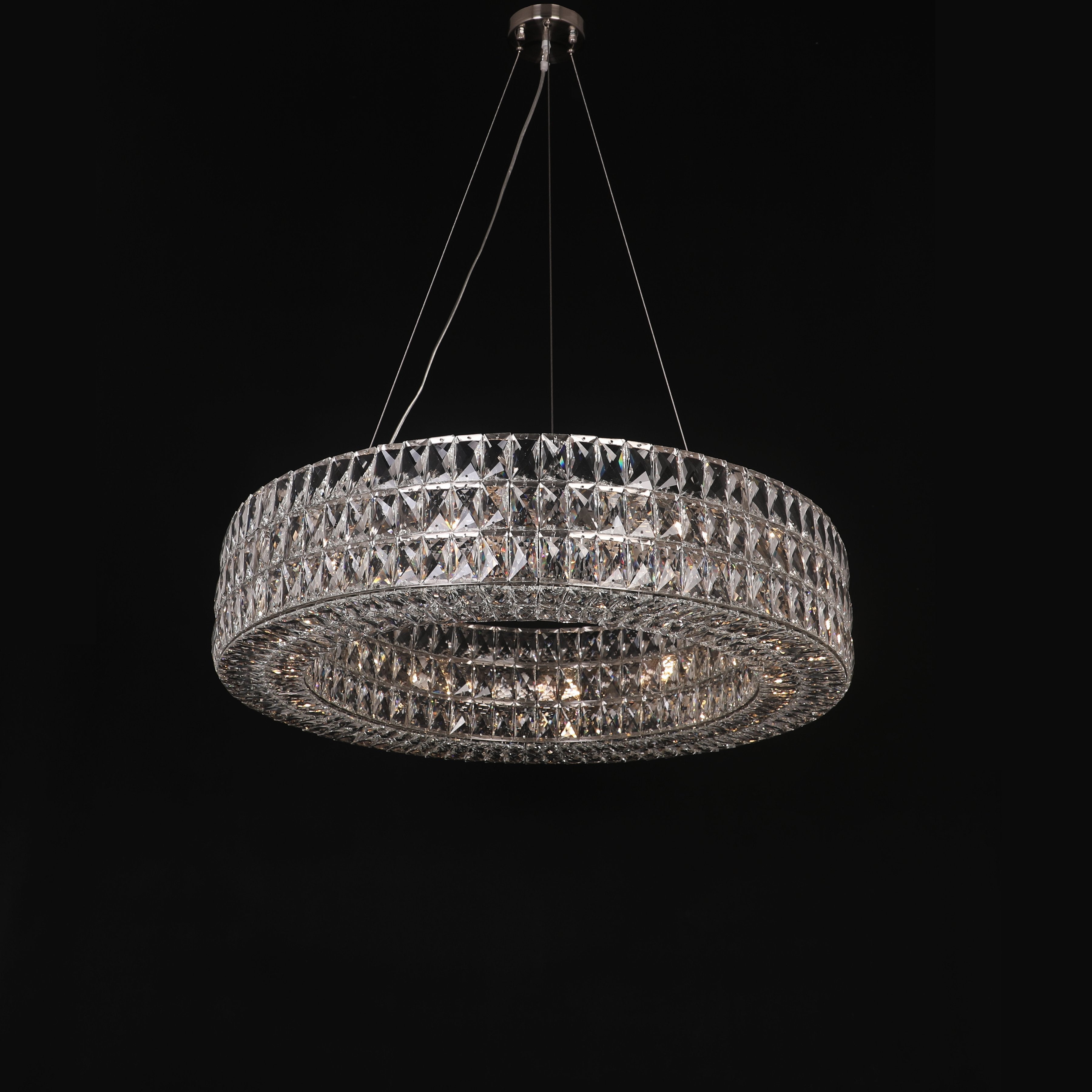 Mia Round Crystal Ring Chandelier - Italian Concept