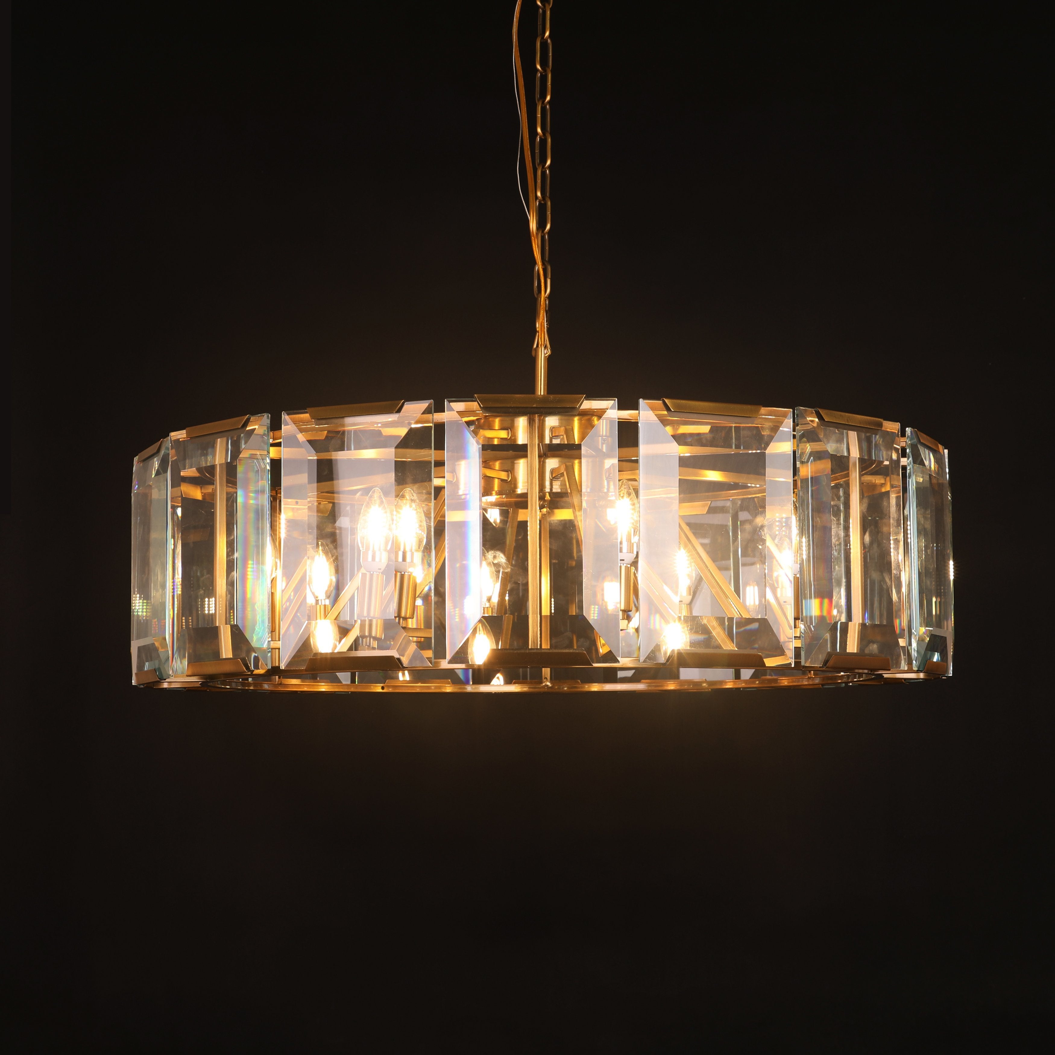 Tundra Crystal Round 24" Chandelier - Italian Concept