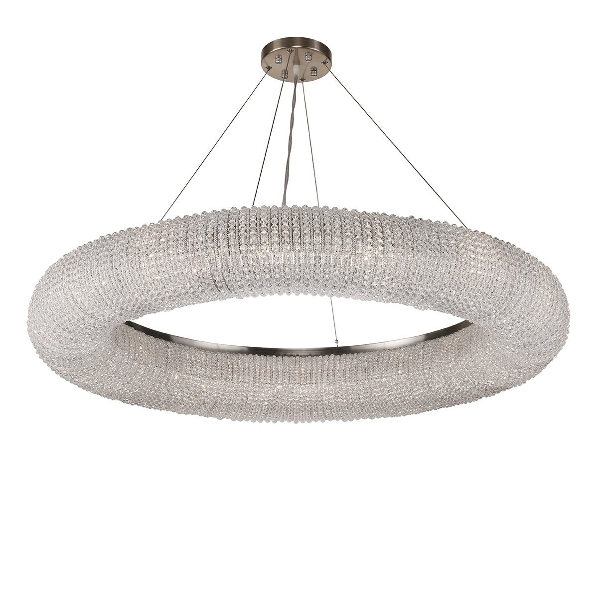 Empire Round Crystal Ring Beaded Chandelier - Italian Concept