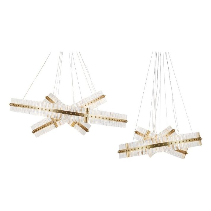 Aquinox 3-Tier Round Crystal Ring LED Chandelier - Italian Concept -