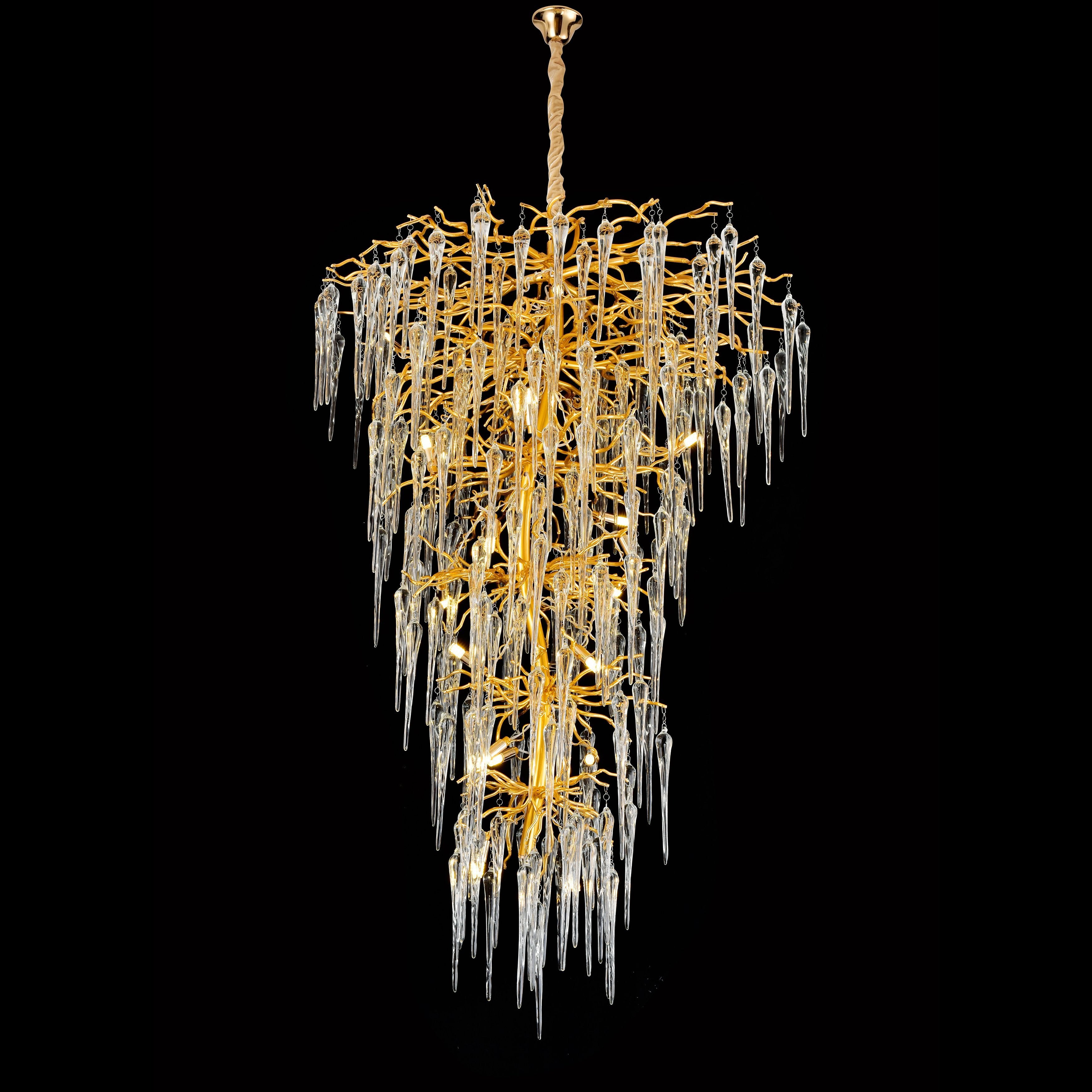 Glacier Organic Branching Foyer Chandelier 8002-20 - Italian Concept