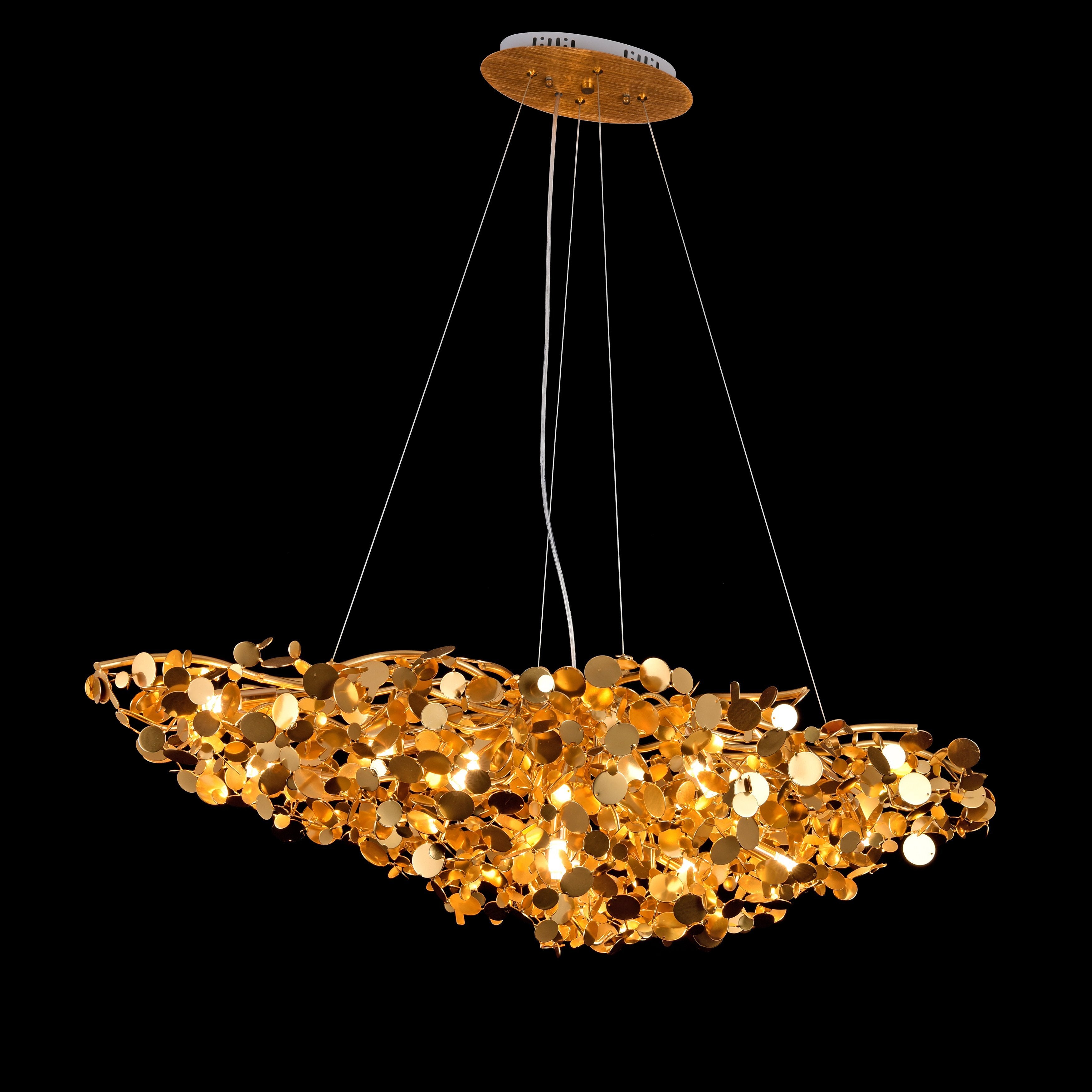 Plutot Oval Penny Chandelier - Italian Concept