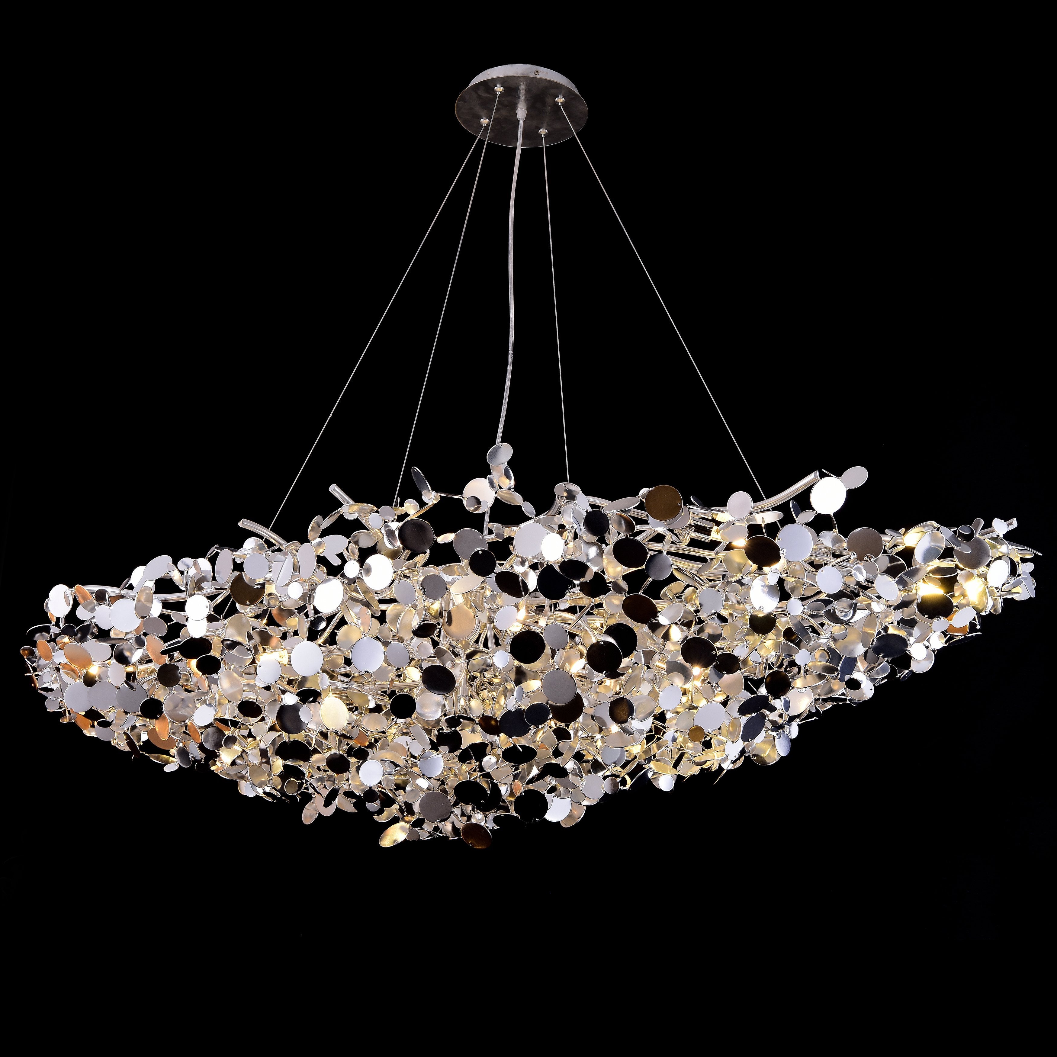 Plutot Oval Penny Chandelier - Italian Concept