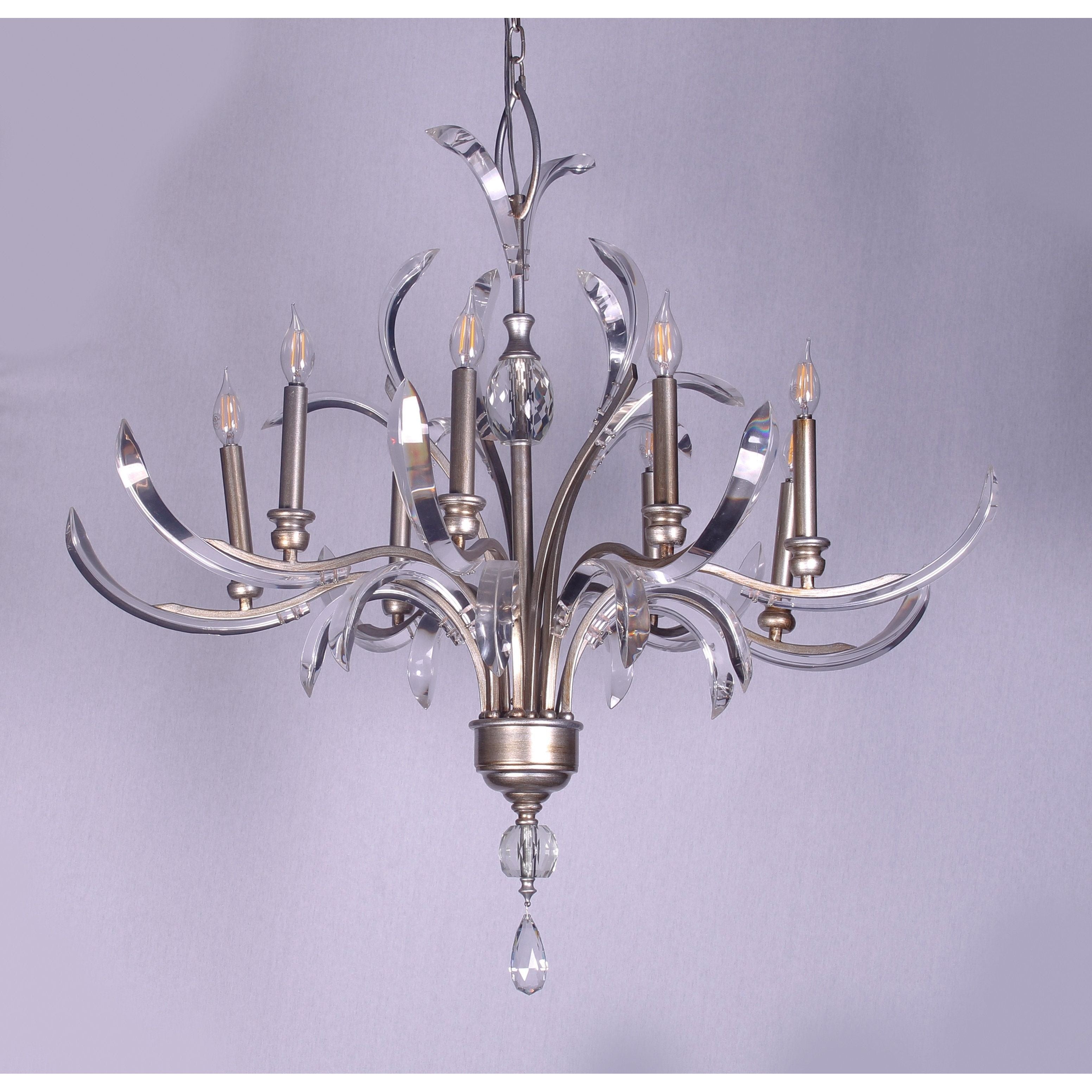 Opal Shards 8-Light Chandelier - Italian Concept