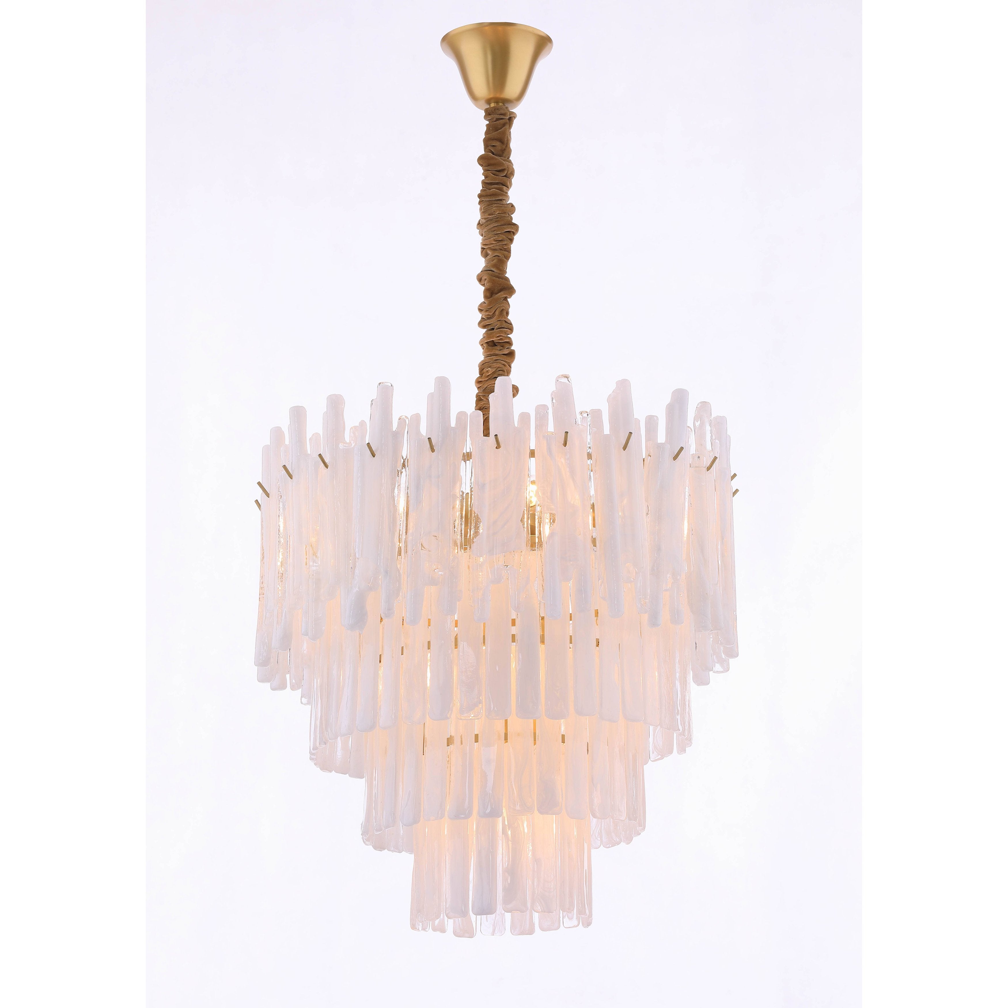 Blanche Tiered Murano Glass Chandelier - Italian Concept -