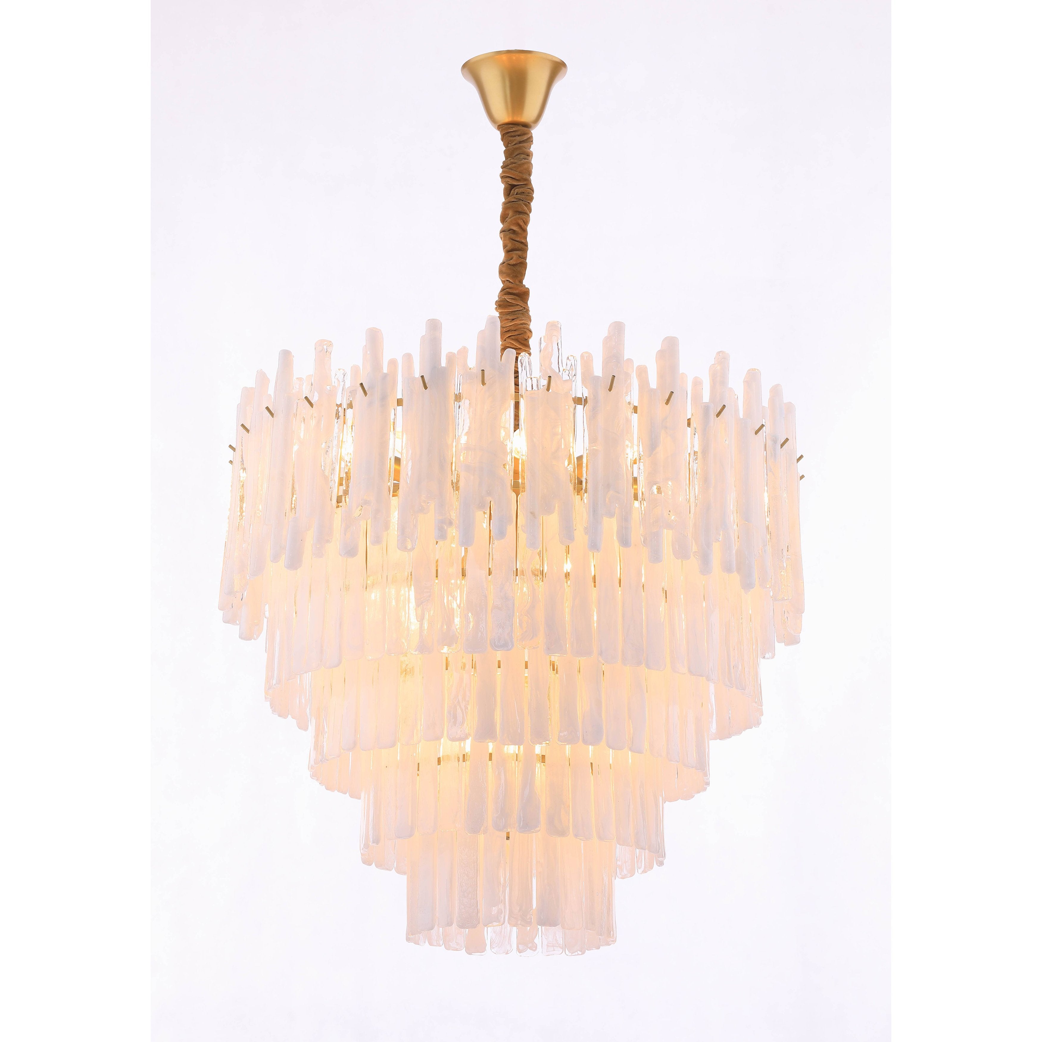 Blanche Tiered Murano Glass Chandelier - Italian Concept -