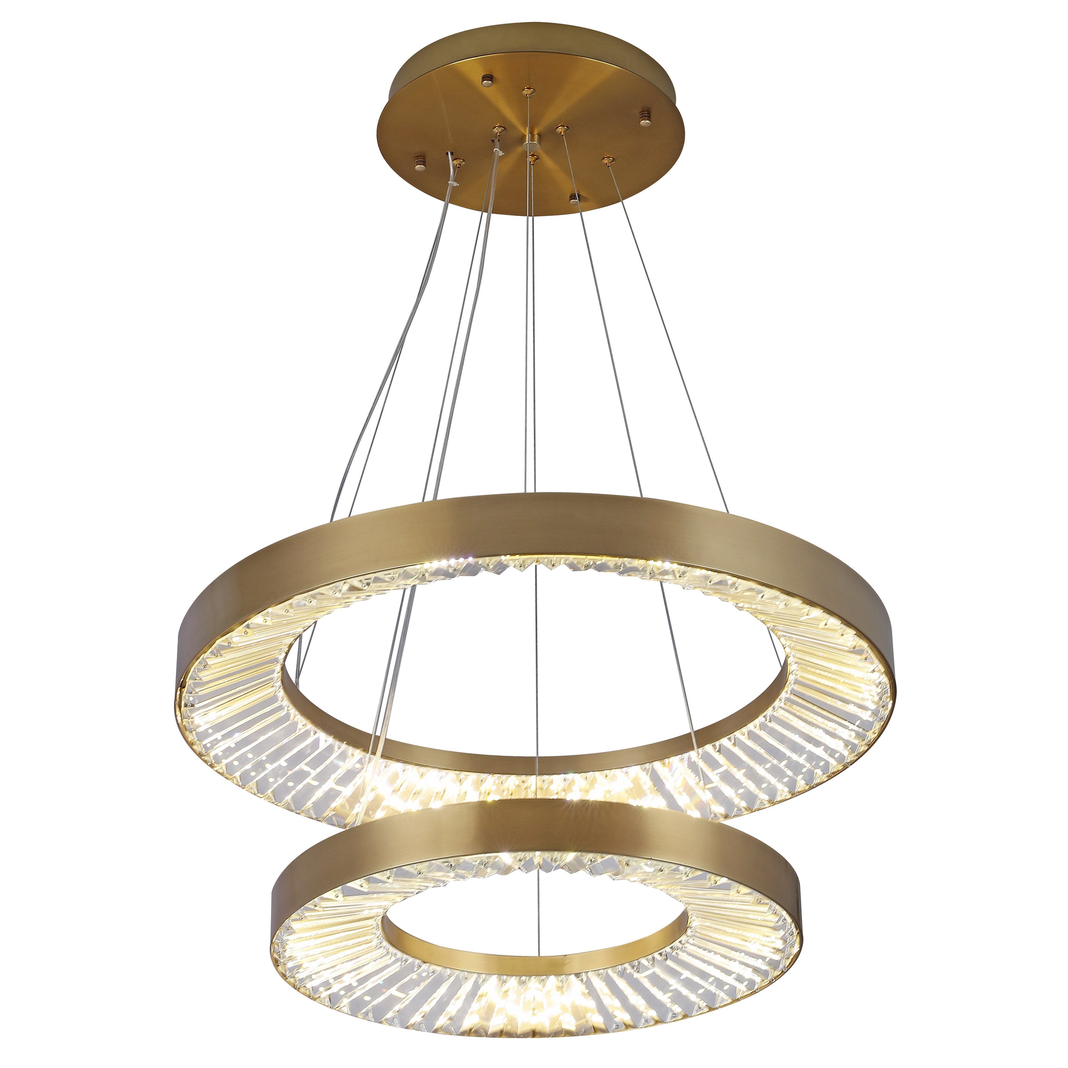 Liam Tiered Round Ring LED Chandelier - Italian Concept