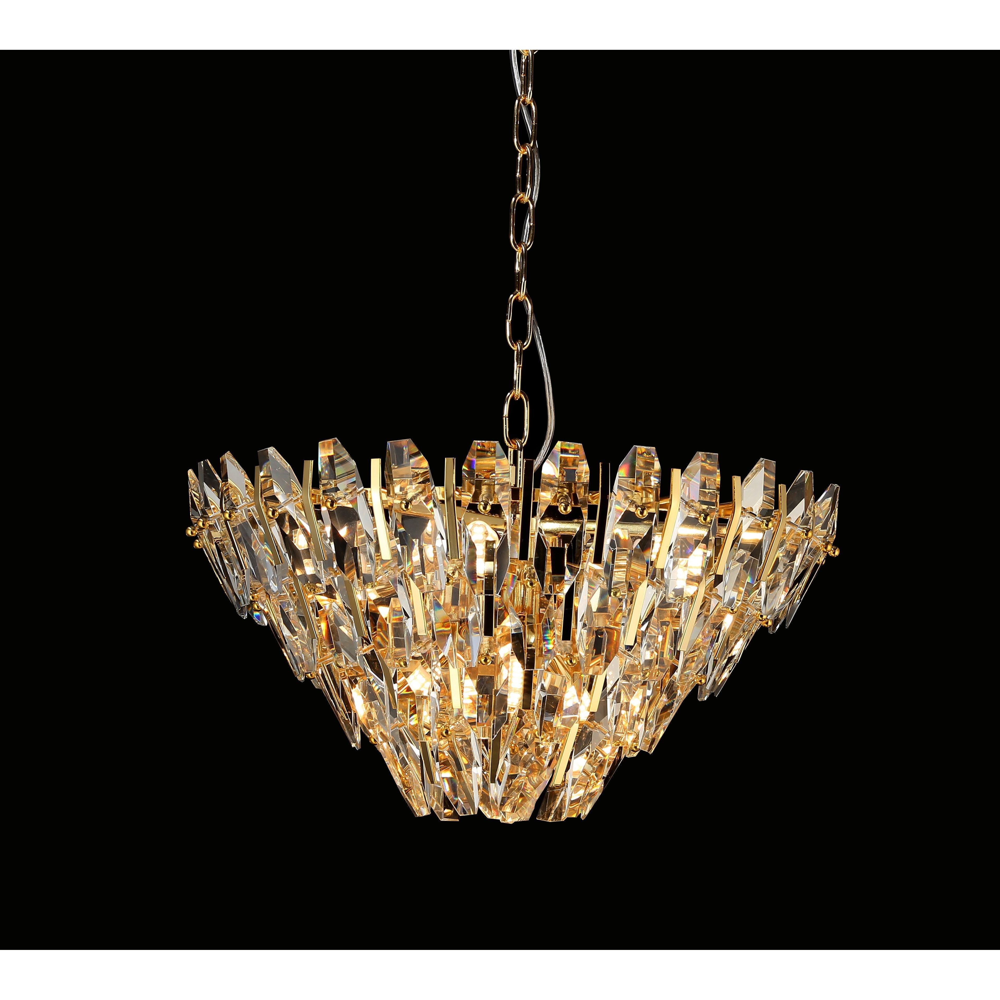 Sol Round Odeon Crystal Tiered Chandelier - Italian Concept