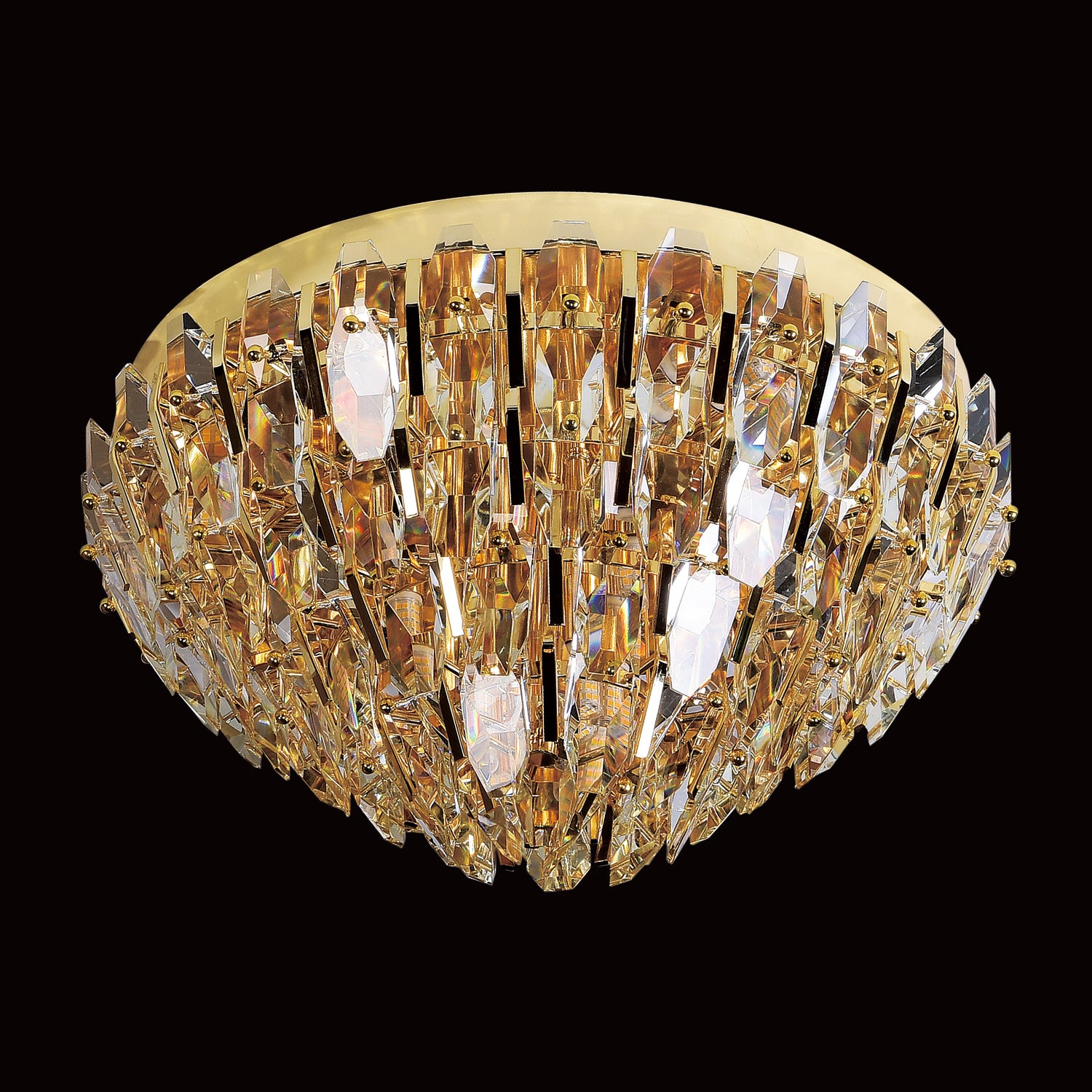 Sol Odeon Flushmount Crystal Chandelier - Italian Concept