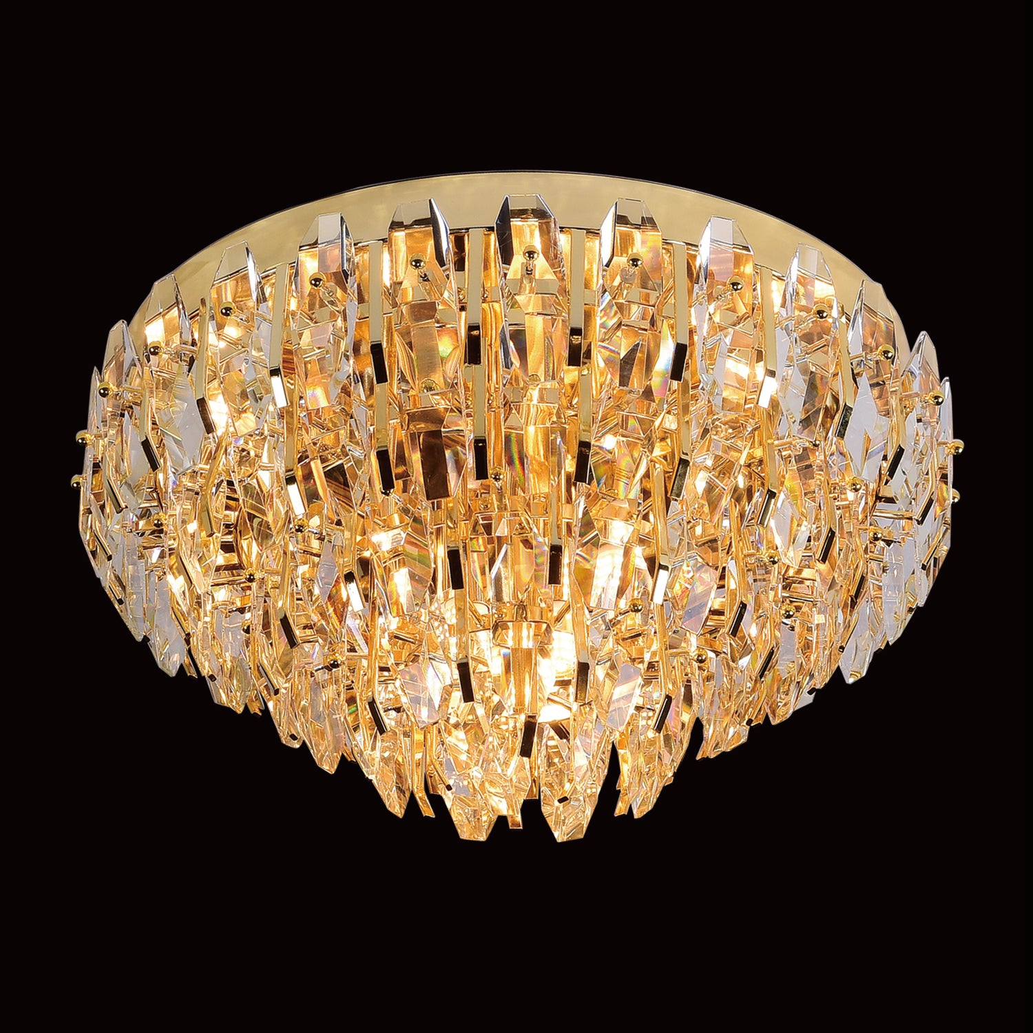 Sol Odeon Flushmount Crystal Chandelier - Italian Concept