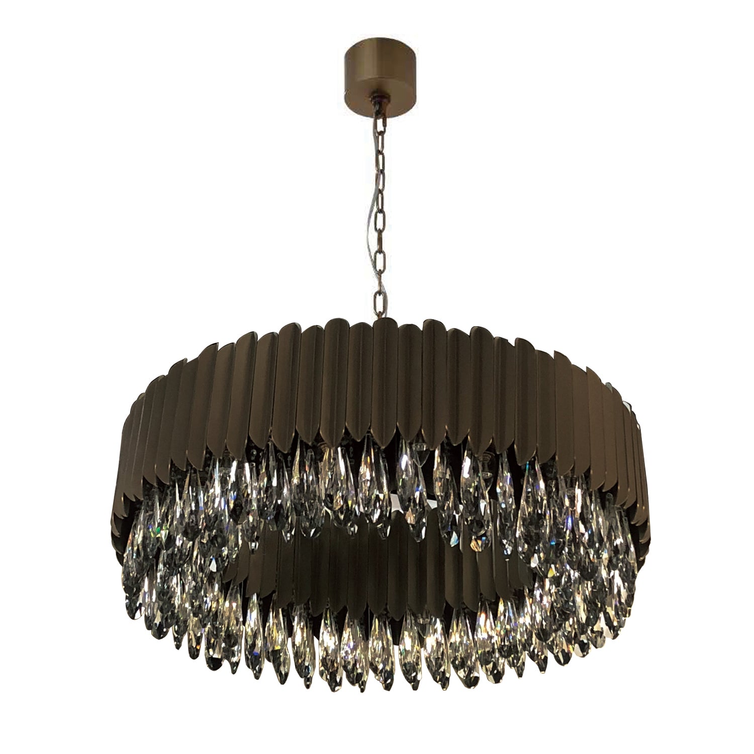 Alicante Tiered Round Crystal Chandelier - Italian Concept -